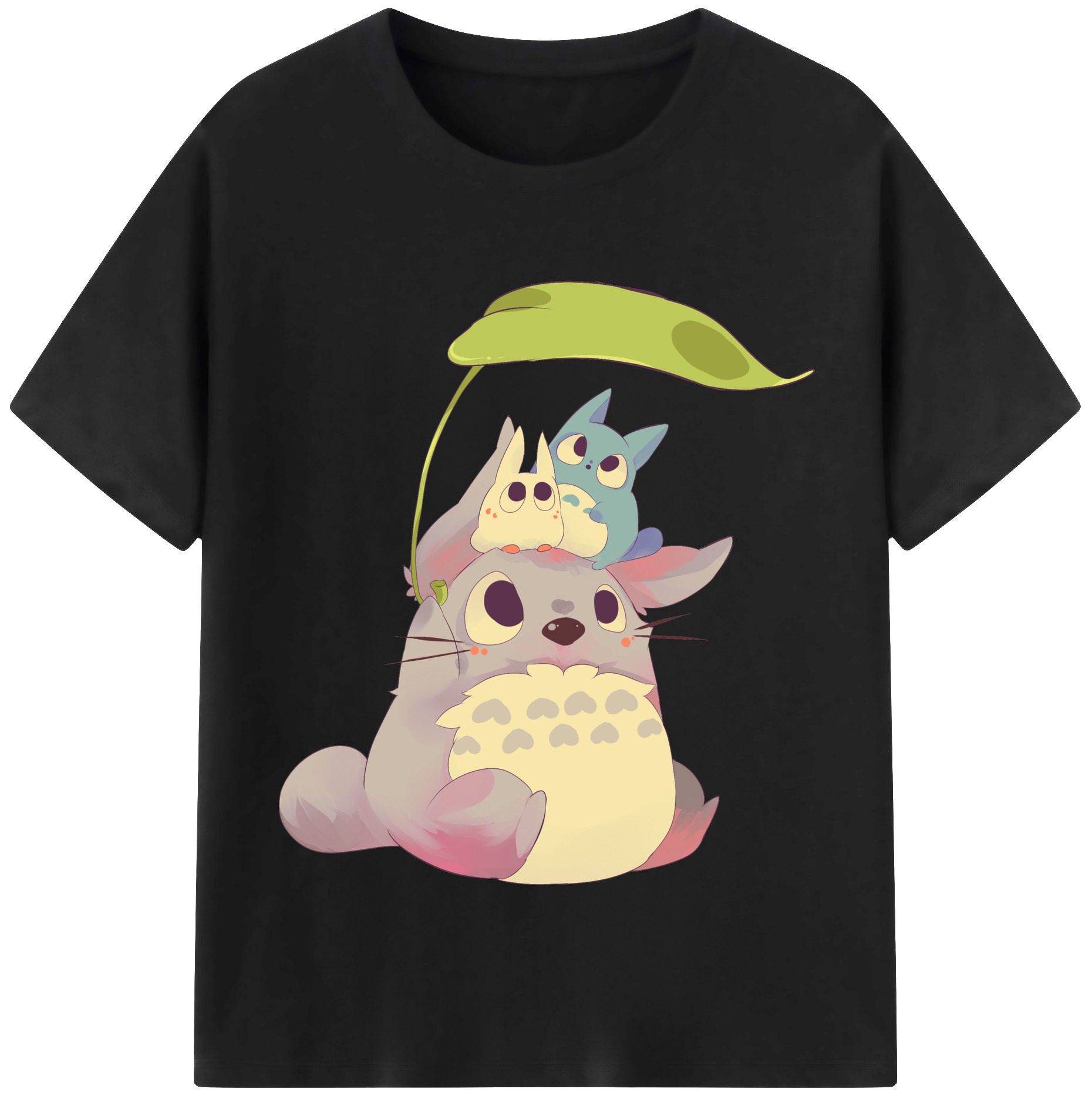 （画像用） となりのトトロ 草壁メイ 草壁サツキ My Neighbor Totoro Satsuki Kusakabe Mei Kusakabe 綿100％半袖Tシャツ（フロントプリント）