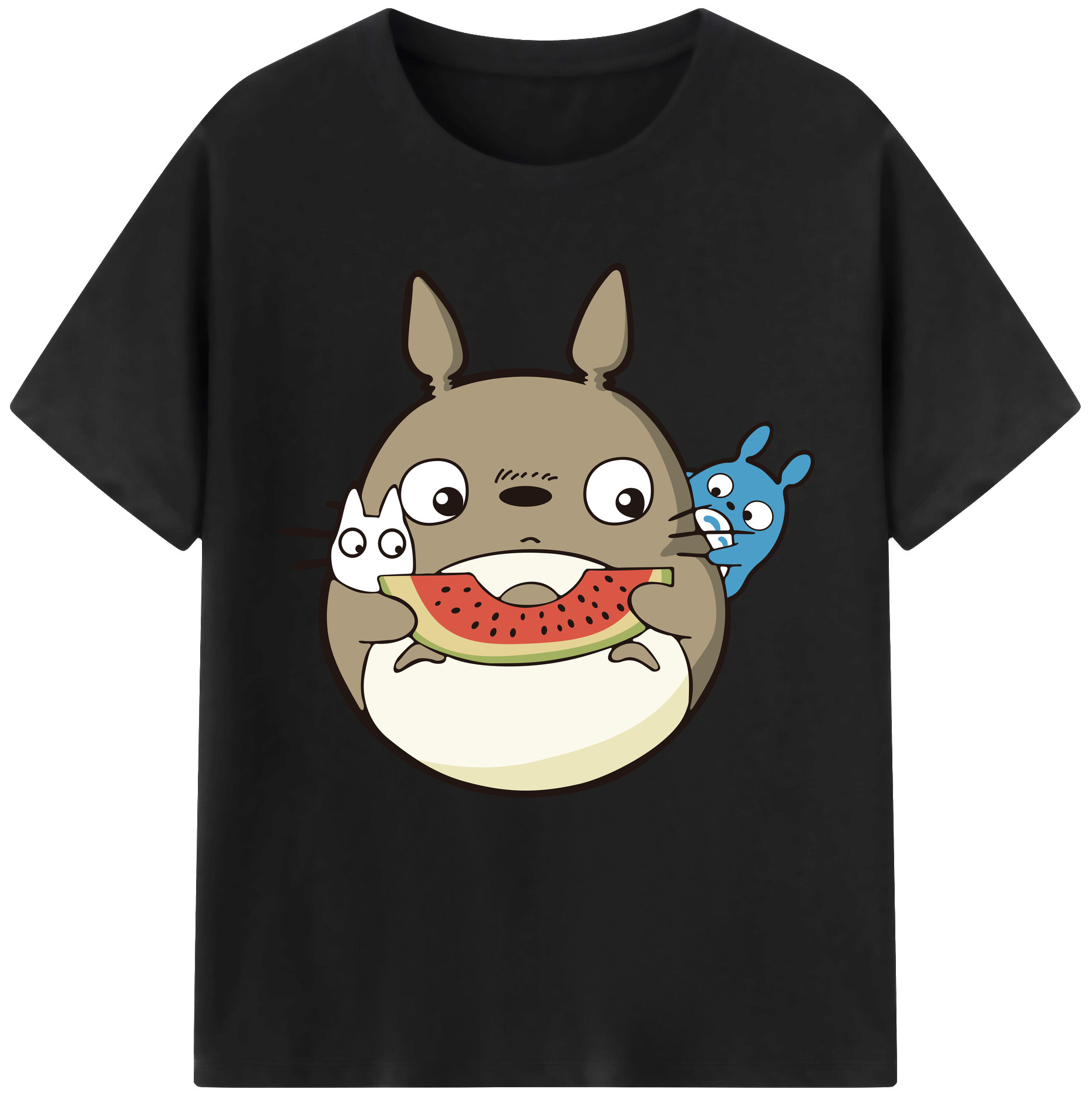 （画像用） となりのトトロ 草壁メイ 草壁サツキ My Neighbor Totoro Satsuki Kusakabe Mei Kusakabe 綿100％半袖Tシャツ（フロントプリント）