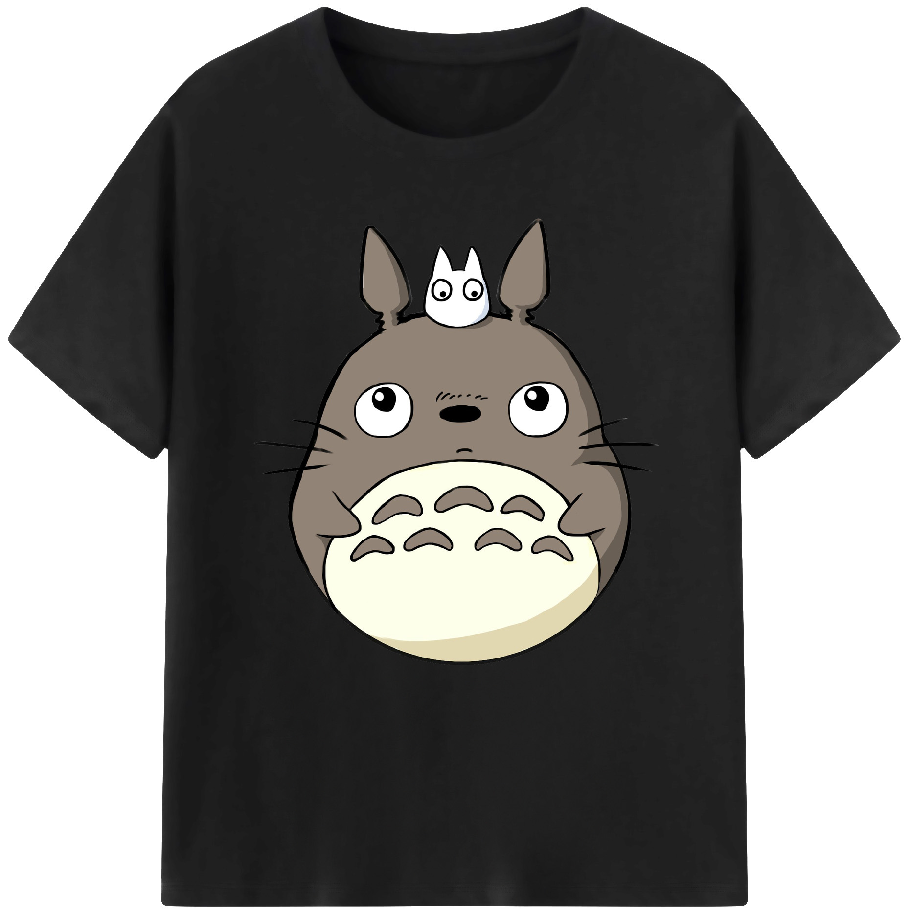 （画像用） となりのトトロ 草壁メイ 草壁サツキ My Neighbor Totoro Satsuki Kusakabe Mei Kusakabe 綿100％半袖Tシャツ（フロントプリント）