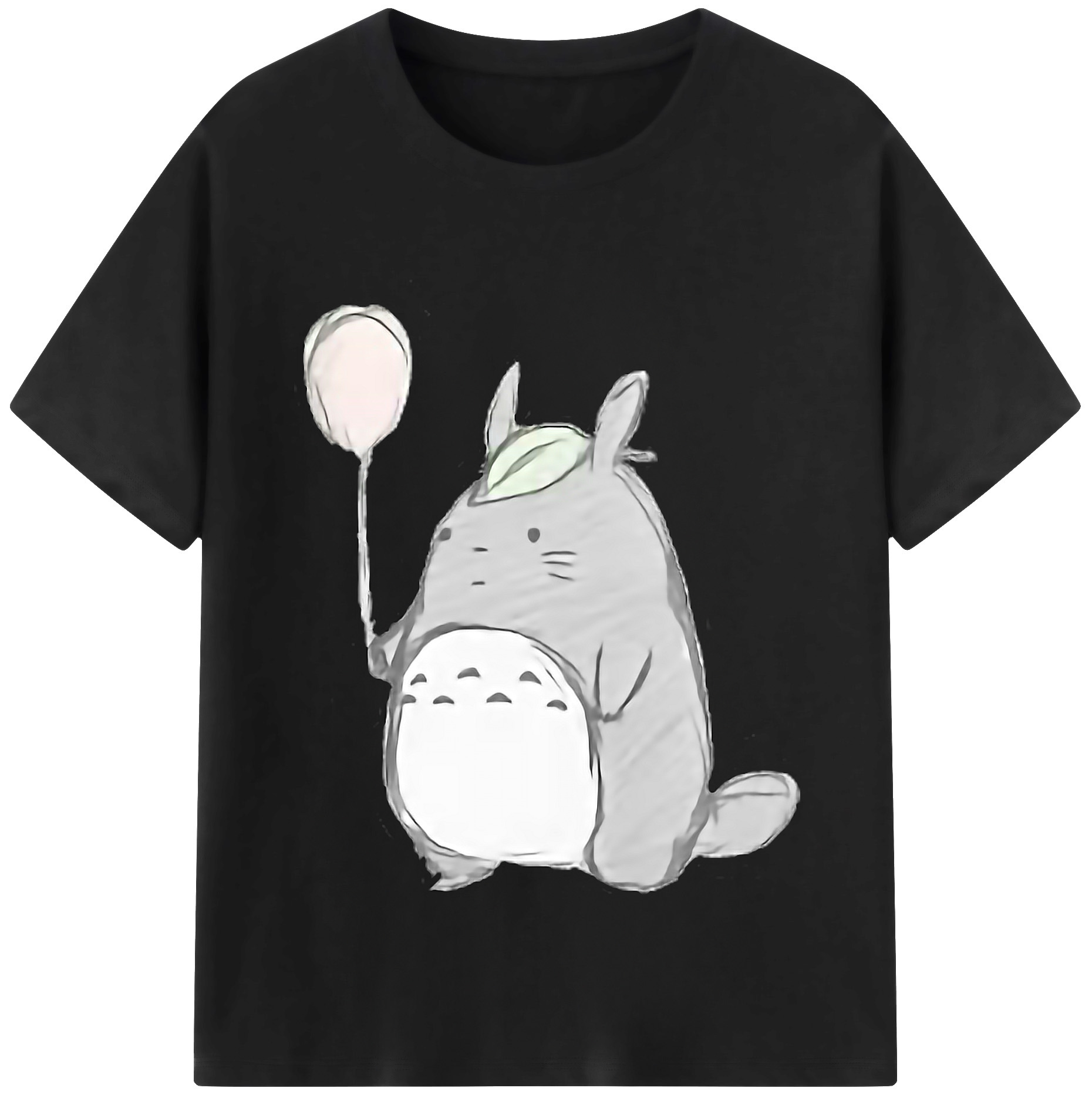 （画像用） となりのトトロ 草壁メイ 草壁サツキ My Neighbor Totoro Satsuki Kusakabe Mei Kusakabe 綿100％半袖Tシャツ（フロントプリント）