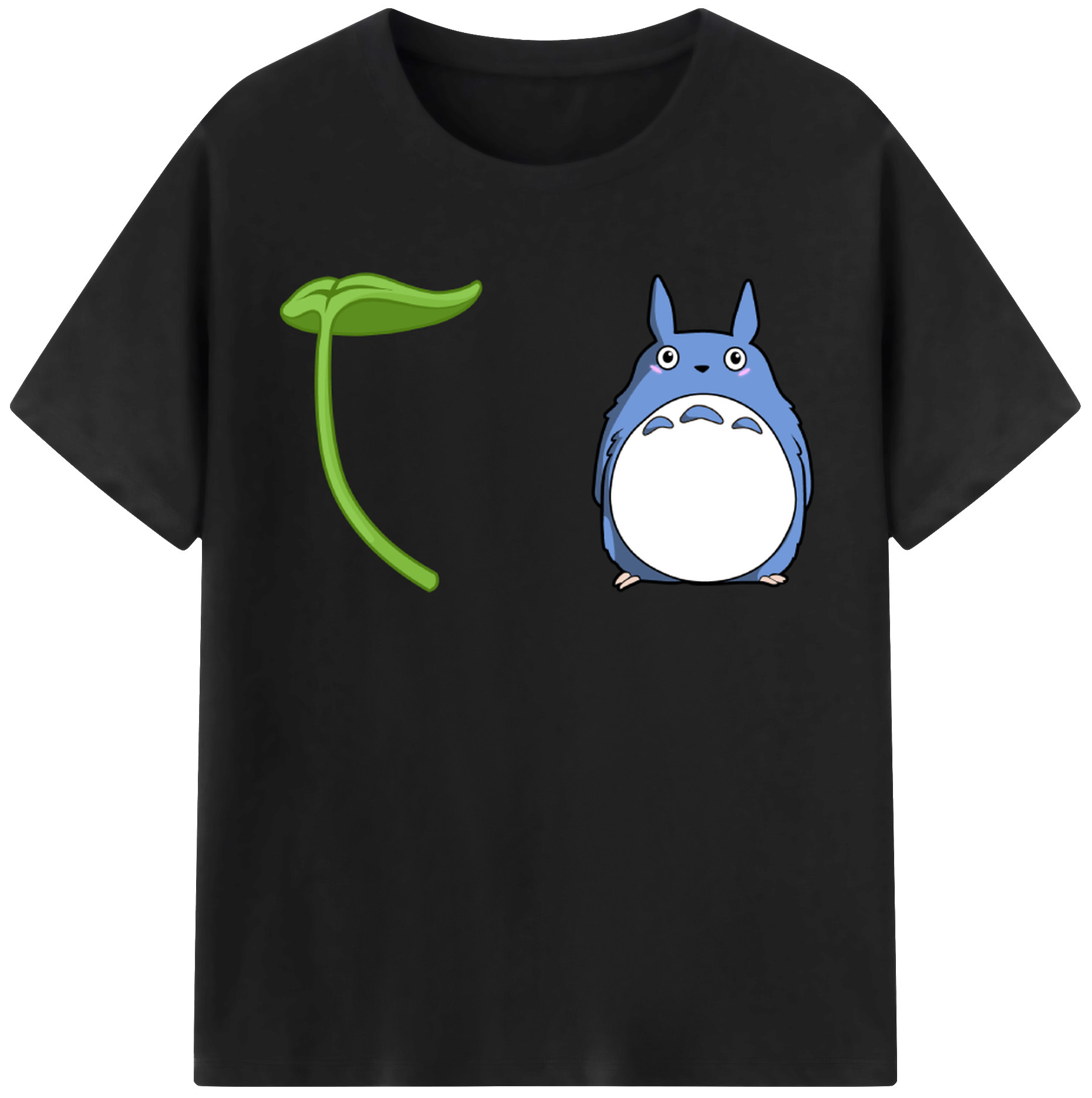 （画像用） となりのトトロ 草壁メイ 草壁サツキ My Neighbor Totoro Satsuki Kusakabe Mei Kusakabe 綿100％半袖Tシャツ（フロントプリント）