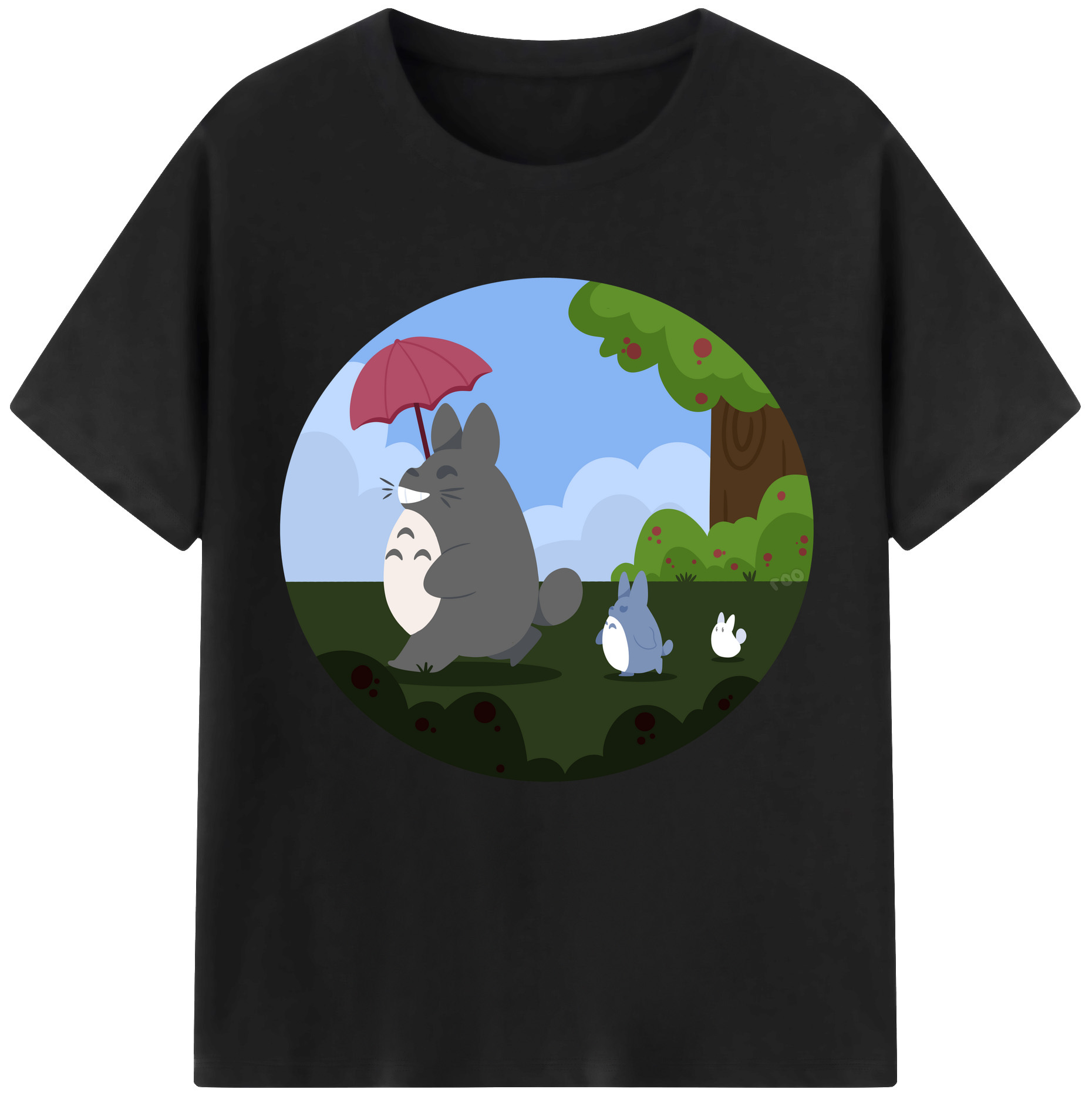 （画像用） となりのトトロ 草壁メイ 草壁サツキ My Neighbor Totoro Satsuki Kusakabe Mei Kusakabe 綿100％半袖Tシャツ（フロントプリント）