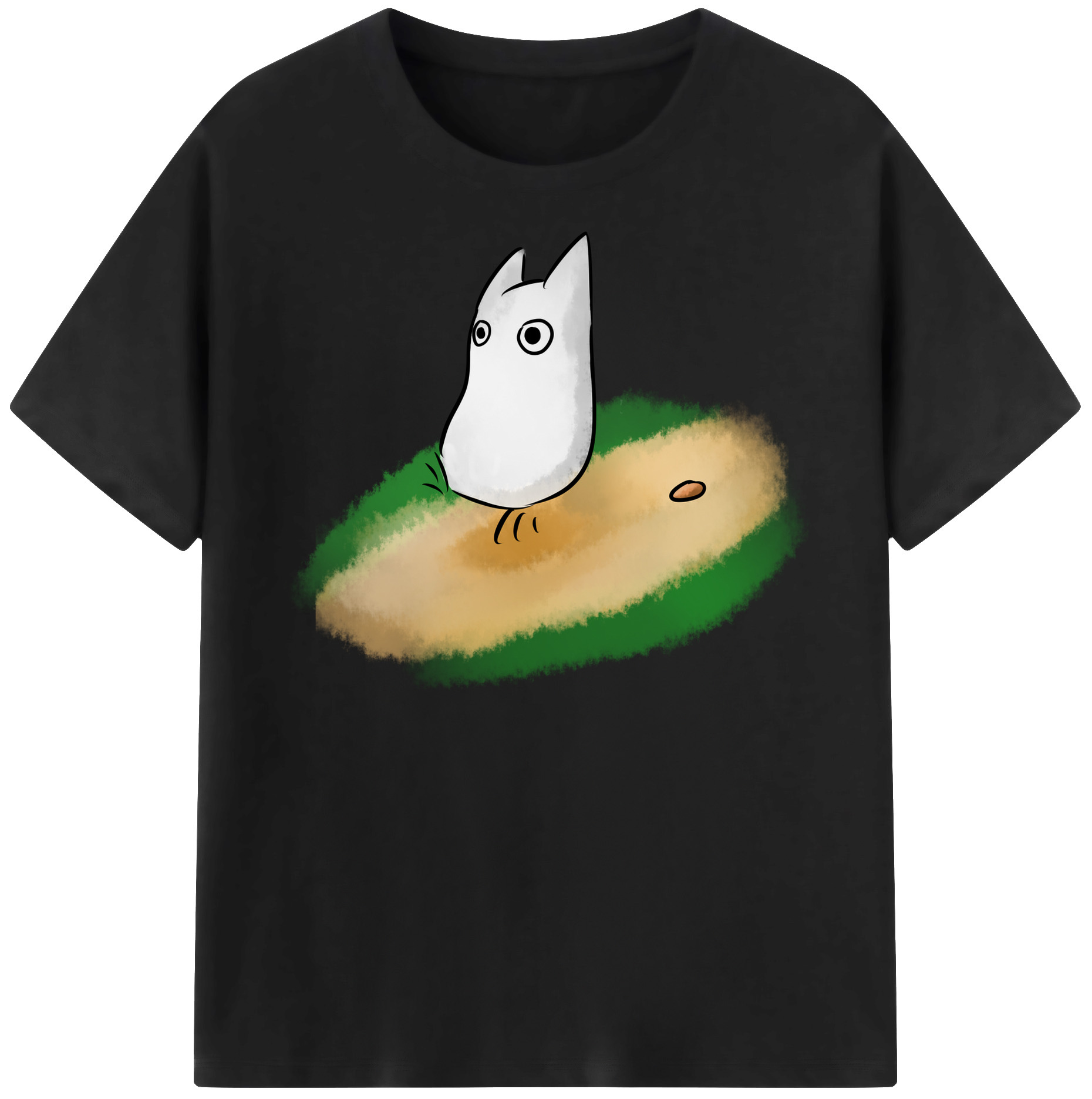 （画像用） となりのトトロ 草壁メイ 草壁サツキ My Neighbor Totoro Satsuki Kusakabe Mei Kusakabe 綿100％半袖Tシャツ（フロントプリント）