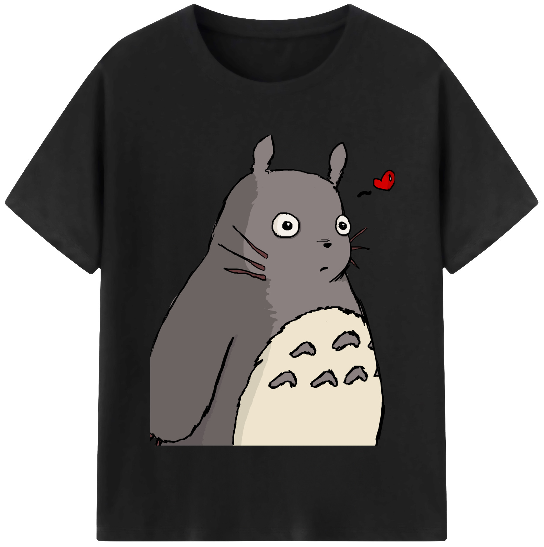（画像用） となりのトトロ 草壁メイ 草壁サツキ My Neighbor Totoro Satsuki Kusakabe Mei Kusakabe 綿100％半袖Tシャツ（フロントプリント）