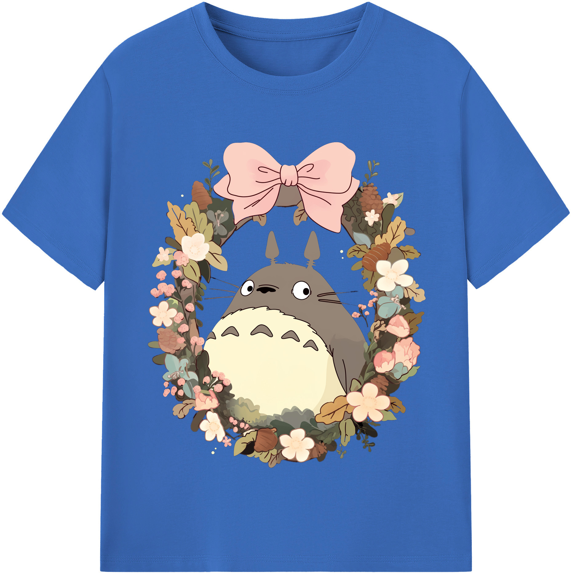 （画像用） となりのトトロ 草壁メイ 草壁サツキ My Neighbor Totoro Satsuki Kusakabe Mei Kusakabe 綿100％半袖Tシャツ（フロントプリント）
