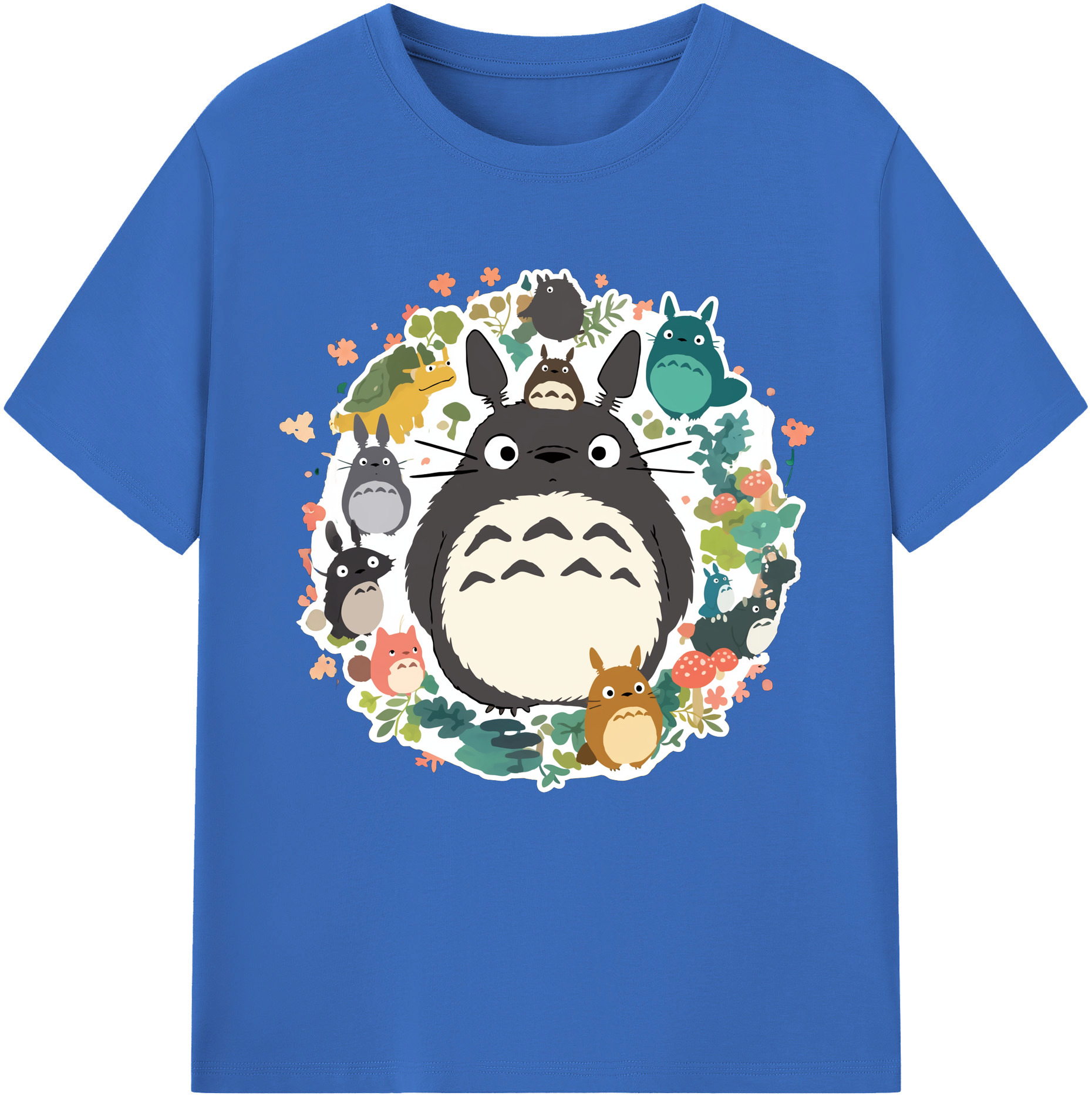 （画像用） となりのトトロ 草壁メイ 草壁サツキ My Neighbor Totoro Satsuki Kusakabe Mei Kusakabe 綿100％半袖Tシャツ（フロントプリント）