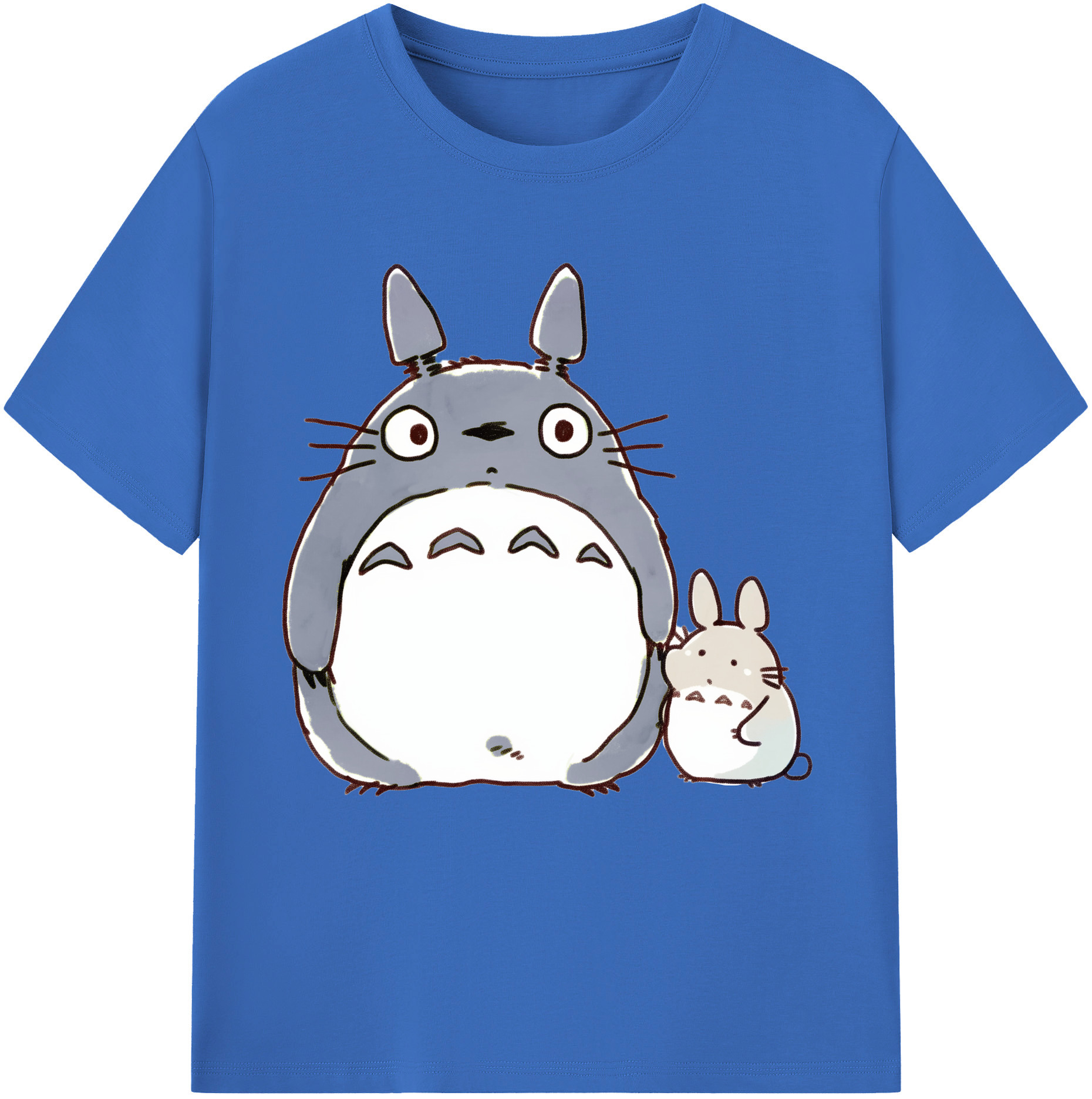 （画像用） となりのトトロ 草壁メイ 草壁サツキ My Neighbor Totoro Satsuki Kusakabe Mei Kusakabe 綿100％半袖Tシャツ（フロントプリント）