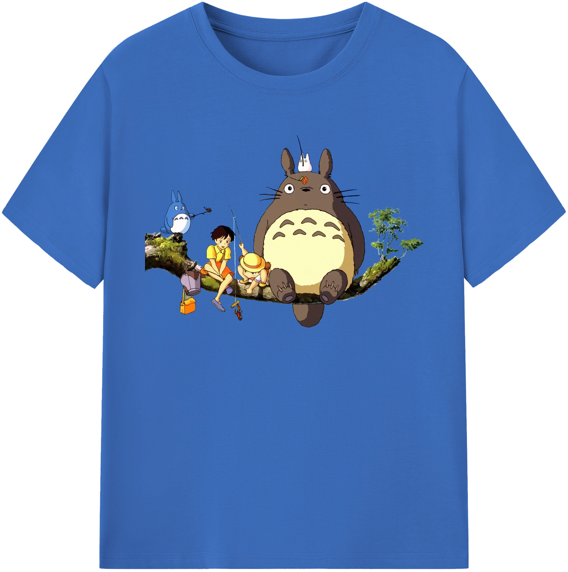 （画像用） となりのトトロ 草壁メイ 草壁サツキ My Neighbor Totoro Satsuki Kusakabe Mei Kusakabe 綿100％半袖Tシャツ（フロントプリント）