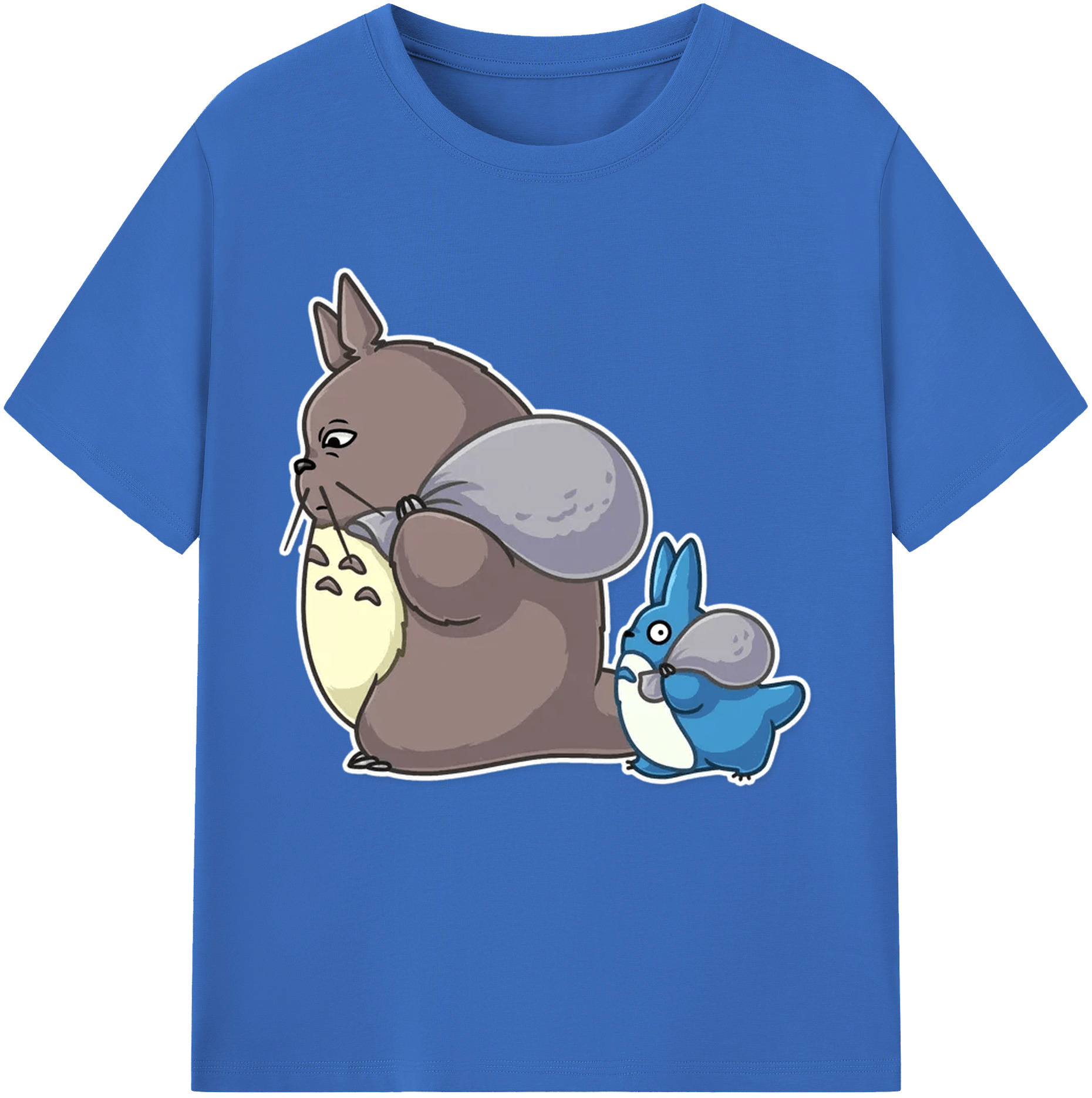 （画像用） となりのトトロ 草壁メイ 草壁サツキ My Neighbor Totoro Satsuki Kusakabe Mei Kusakabe 綿100％半袖Tシャツ（フロントプリント）