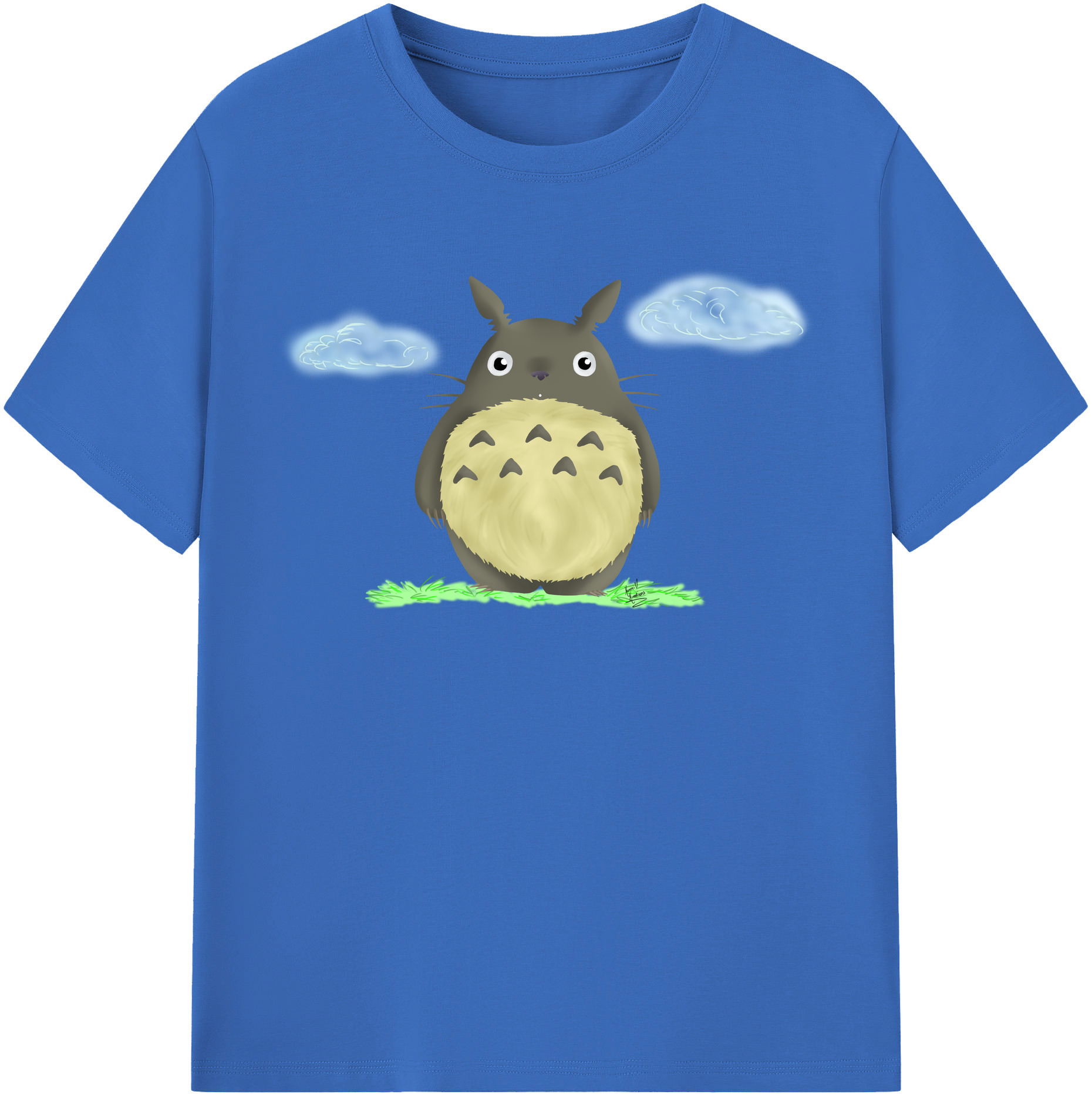 （画像用） となりのトトロ 草壁メイ 草壁サツキ My Neighbor Totoro Satsuki Kusakabe Mei Kusakabe 綿100％半袖Tシャツ（フロントプリント）