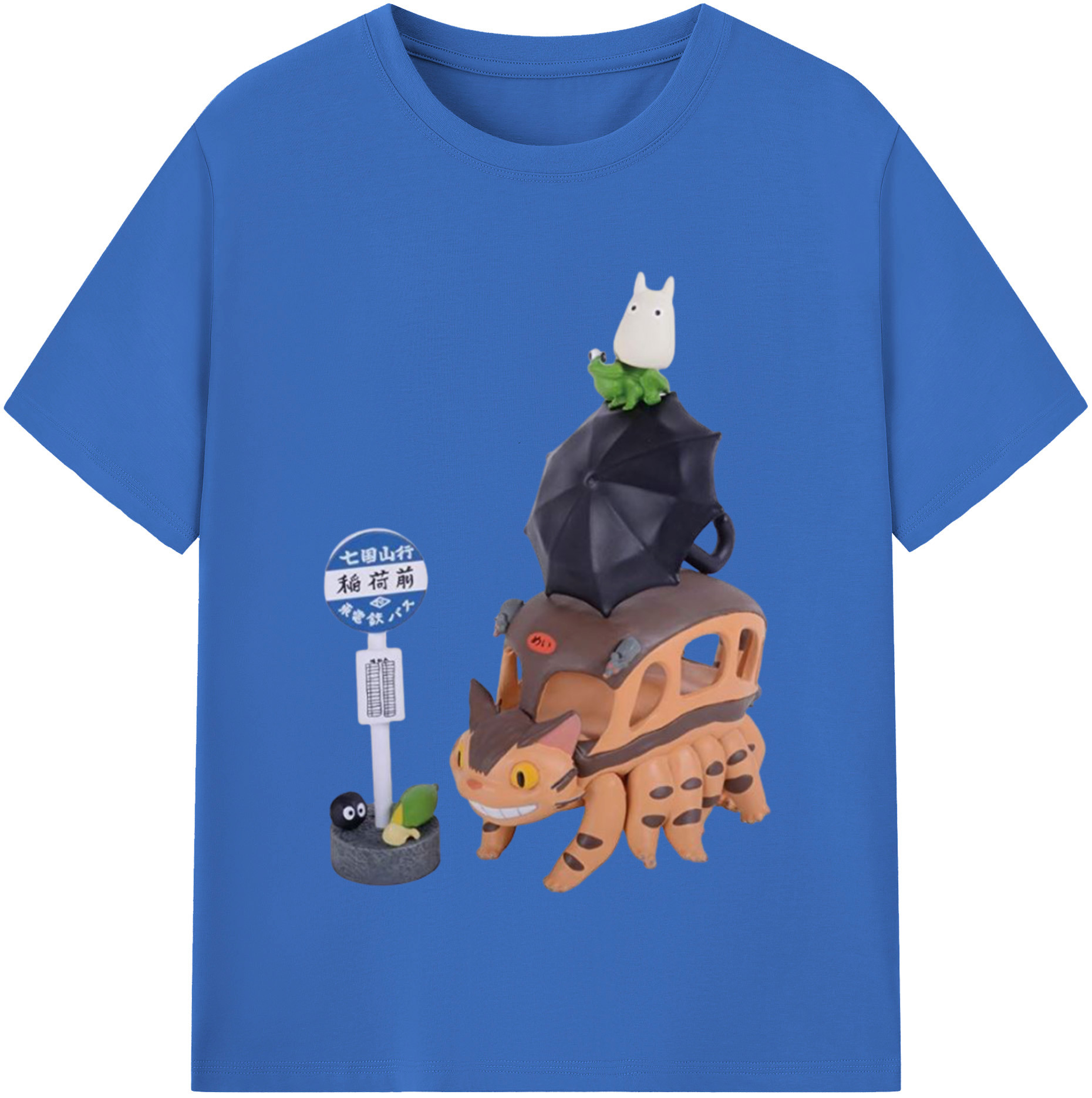 （画像用） となりのトトロ 草壁メイ 草壁サツキ My Neighbor Totoro Satsuki Kusakabe Mei Kusakabe 綿100％半袖Tシャツ（フロントプリント）