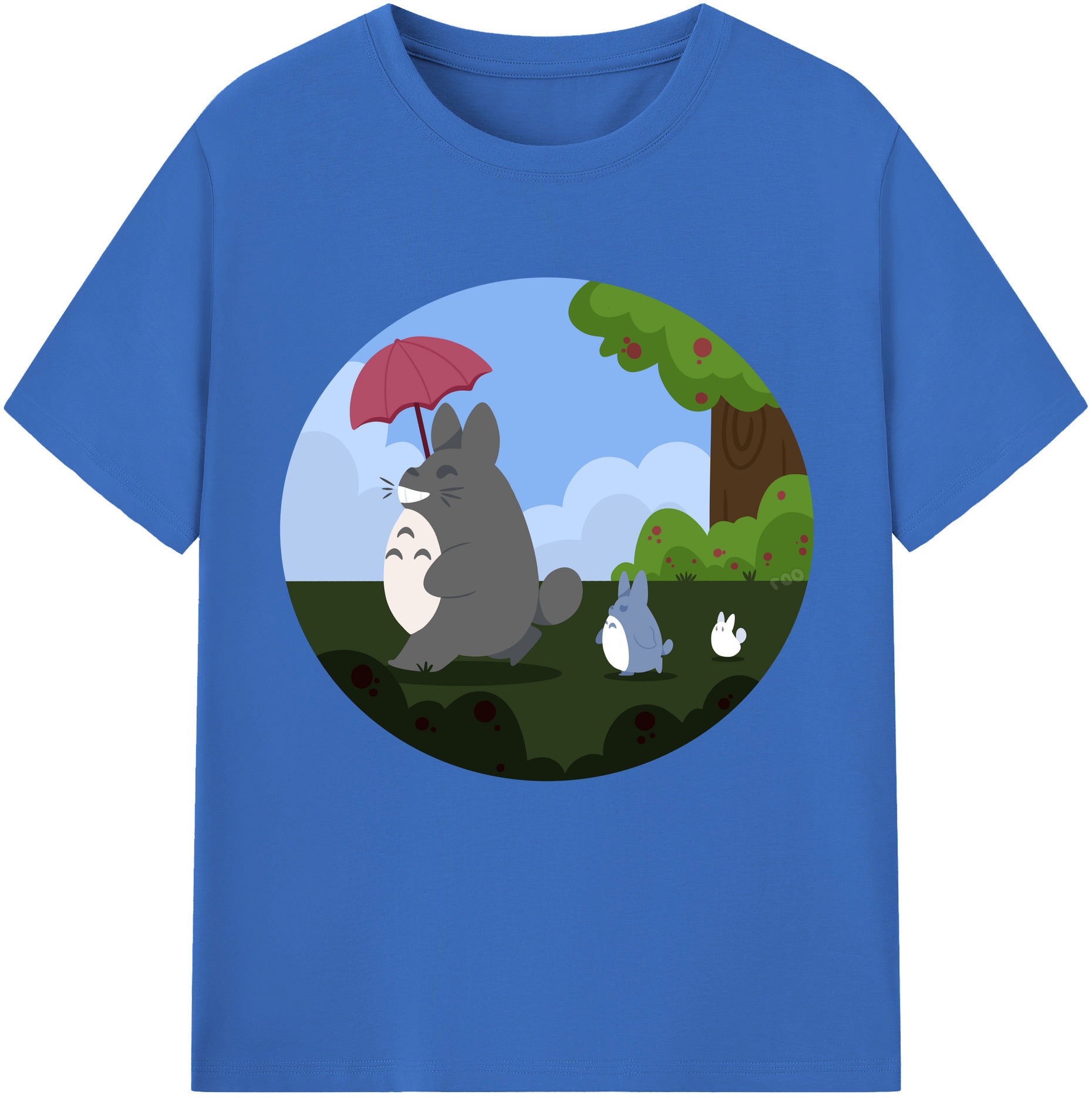 （画像用） となりのトトロ 草壁メイ 草壁サツキ My Neighbor Totoro Satsuki Kusakabe Mei Kusakabe 綿100％半袖Tシャツ（フロントプリント）