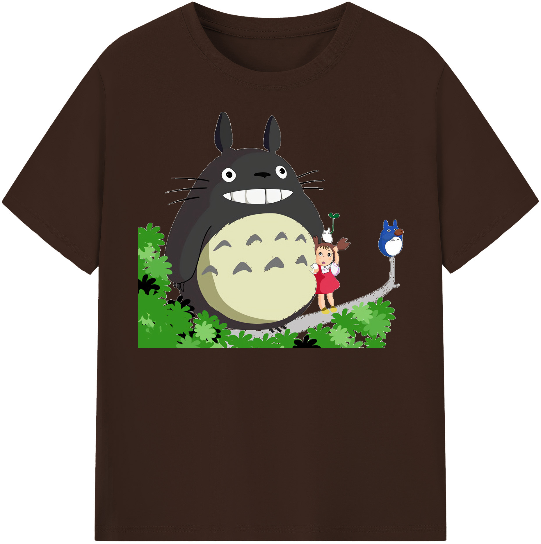 （画像用） となりのトトロ 草壁メイ 草壁サツキ My Neighbor Totoro Satsuki Kusakabe Mei Kusakabe 綿100％半袖Tシャツ（フロントプリント）