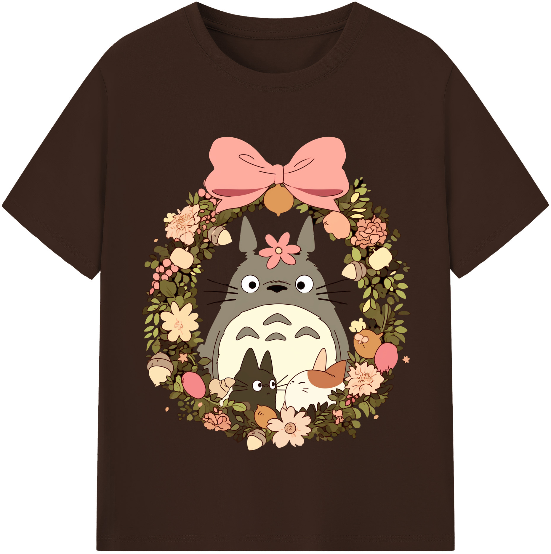 （画像用） となりのトトロ 草壁メイ 草壁サツキ My Neighbor Totoro Satsuki Kusakabe Mei Kusakabe 綿100％半袖Tシャツ（フロントプリント）