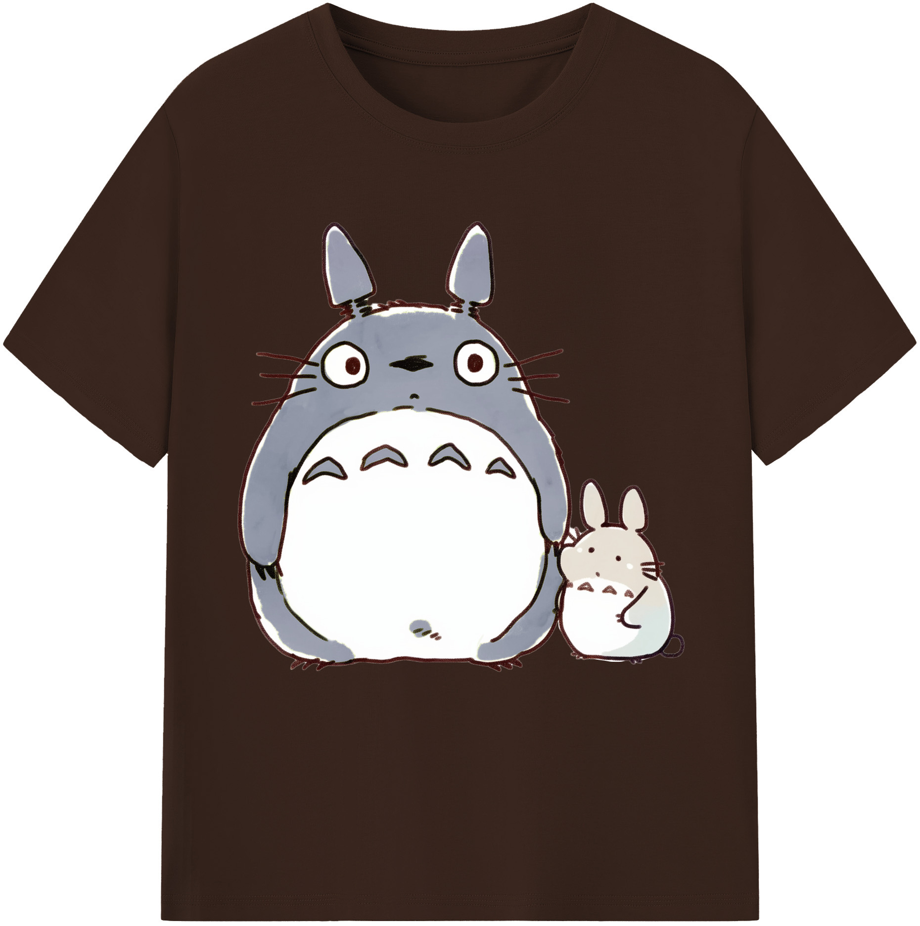 （画像用） となりのトトロ 草壁メイ 草壁サツキ My Neighbor Totoro Satsuki Kusakabe Mei Kusakabe 綿100％半袖Tシャツ（フロントプリント）