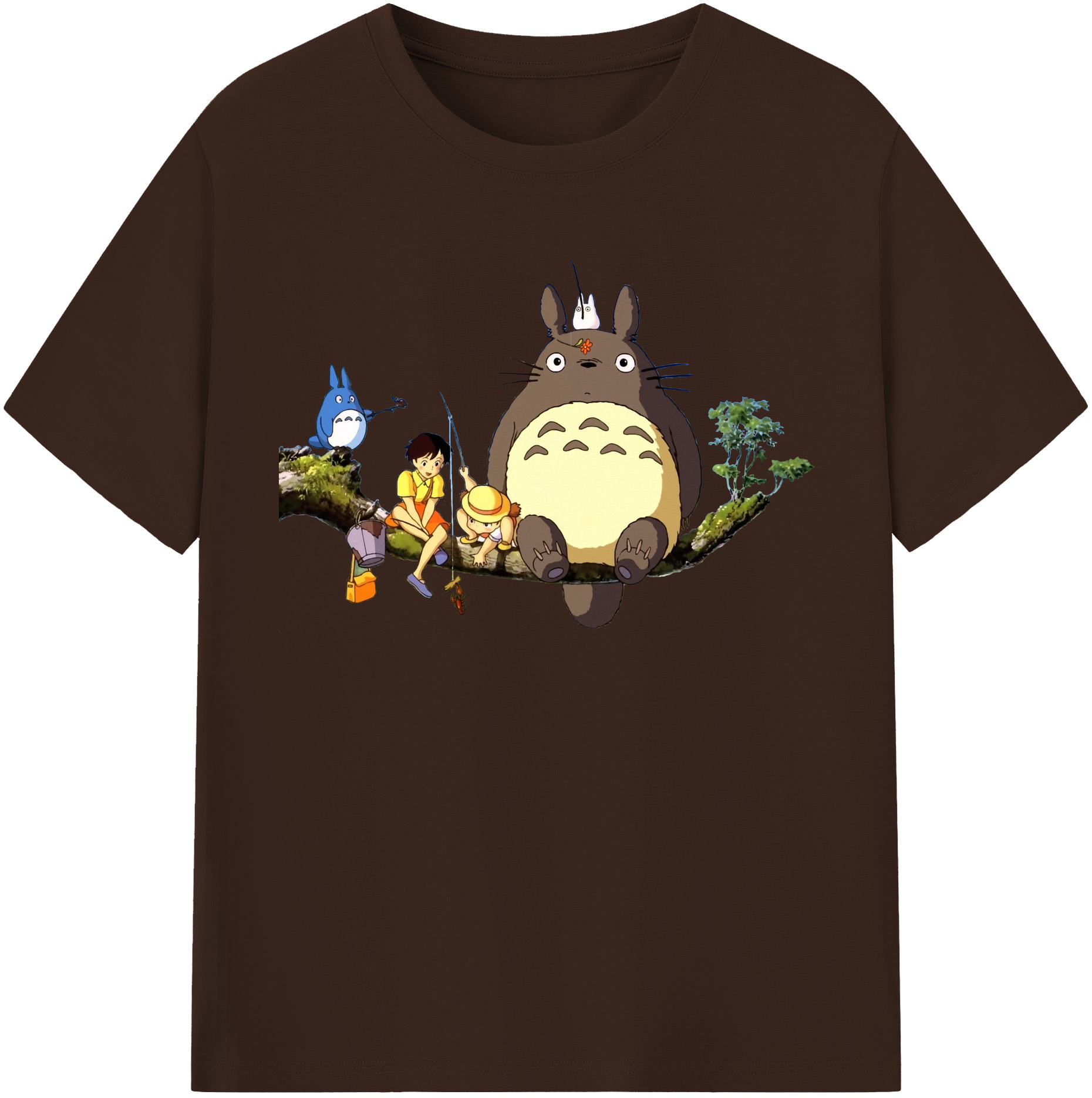 （画像用） となりのトトロ 草壁メイ 草壁サツキ My Neighbor Totoro Satsuki Kusakabe Mei Kusakabe 綿100％半袖Tシャツ（フロントプリント）
