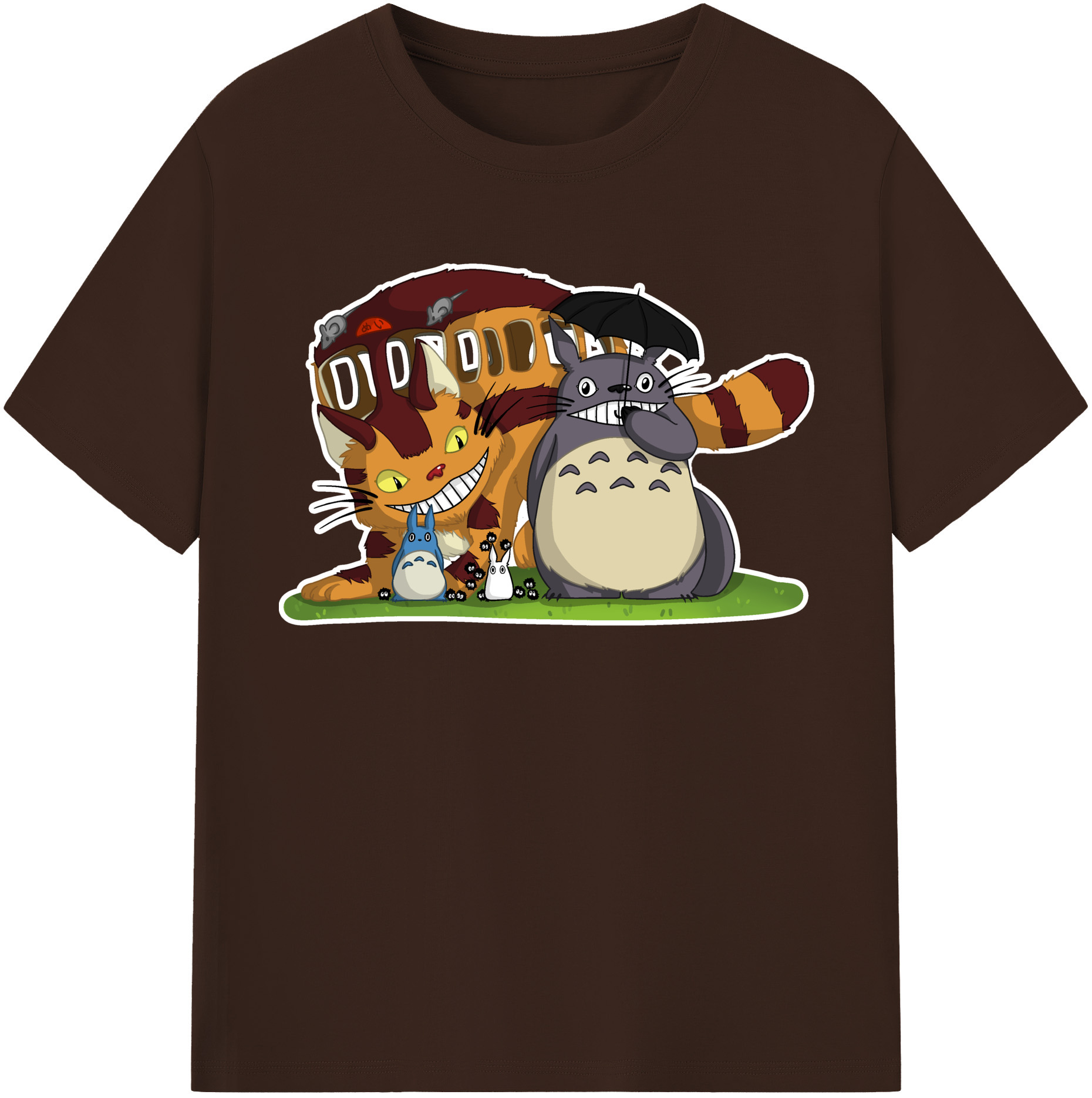 （画像用） となりのトトロ 草壁メイ 草壁サツキ My Neighbor Totoro Satsuki Kusakabe Mei Kusakabe 綿100％半袖Tシャツ（フロントプリント）