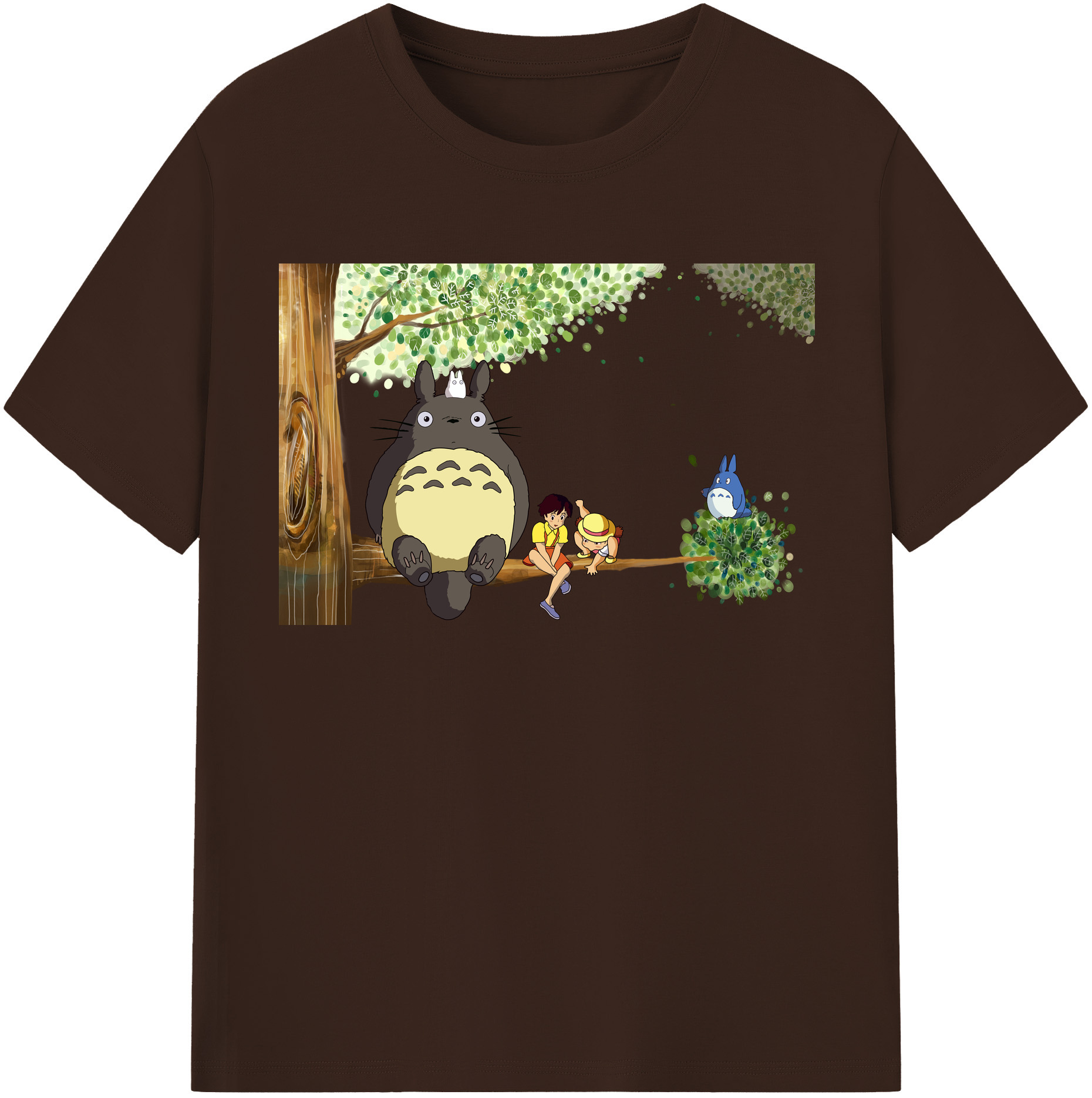 （画像用） となりのトトロ 草壁メイ 草壁サツキ My Neighbor Totoro Satsuki Kusakabe Mei Kusakabe 綿100％半袖Tシャツ（フロントプリント）