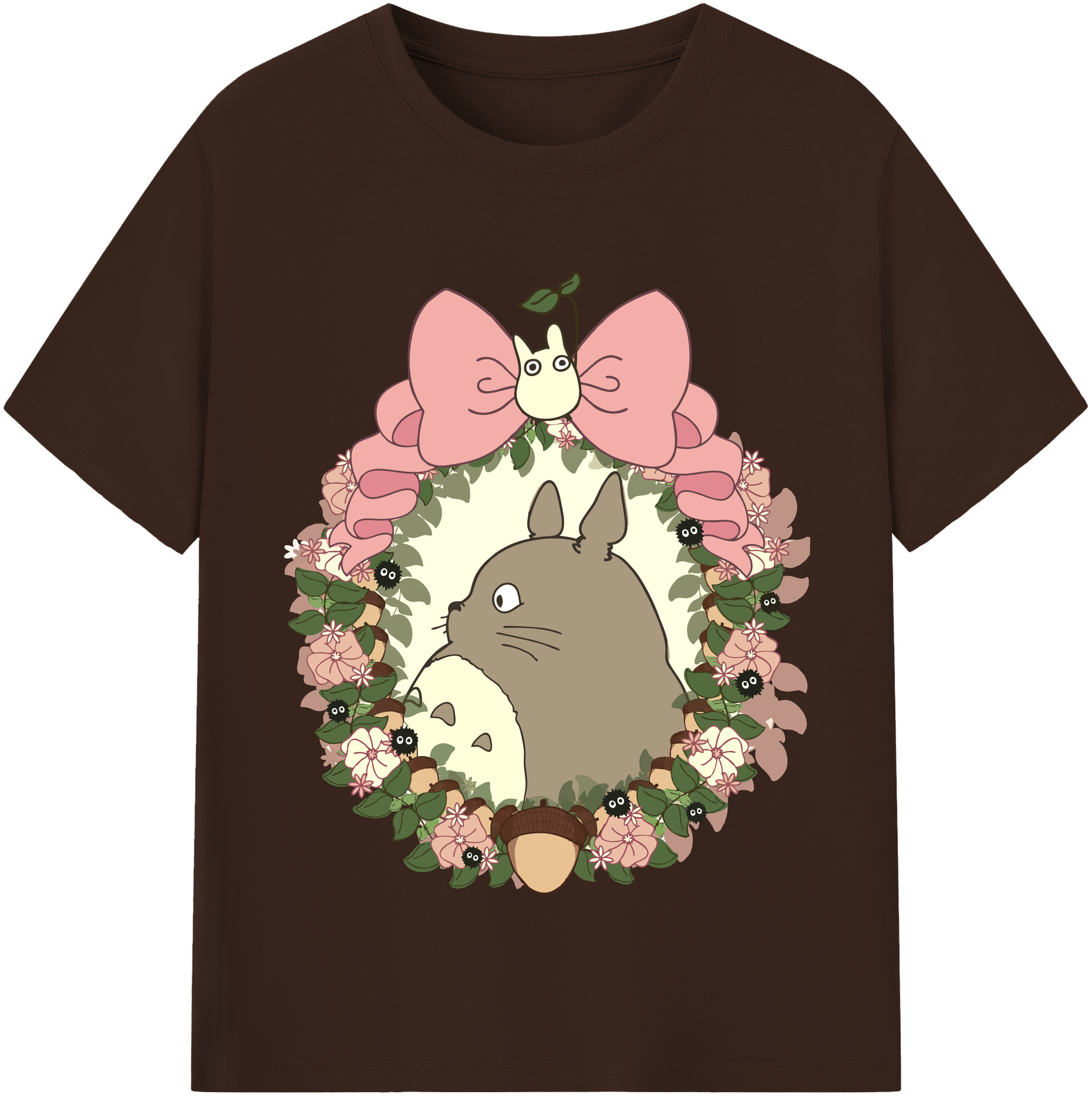 （画像用） となりのトトロ 草壁メイ 草壁サツキ My Neighbor Totoro Satsuki Kusakabe Mei Kusakabe 綿100％半袖Tシャツ（フロントプリント）