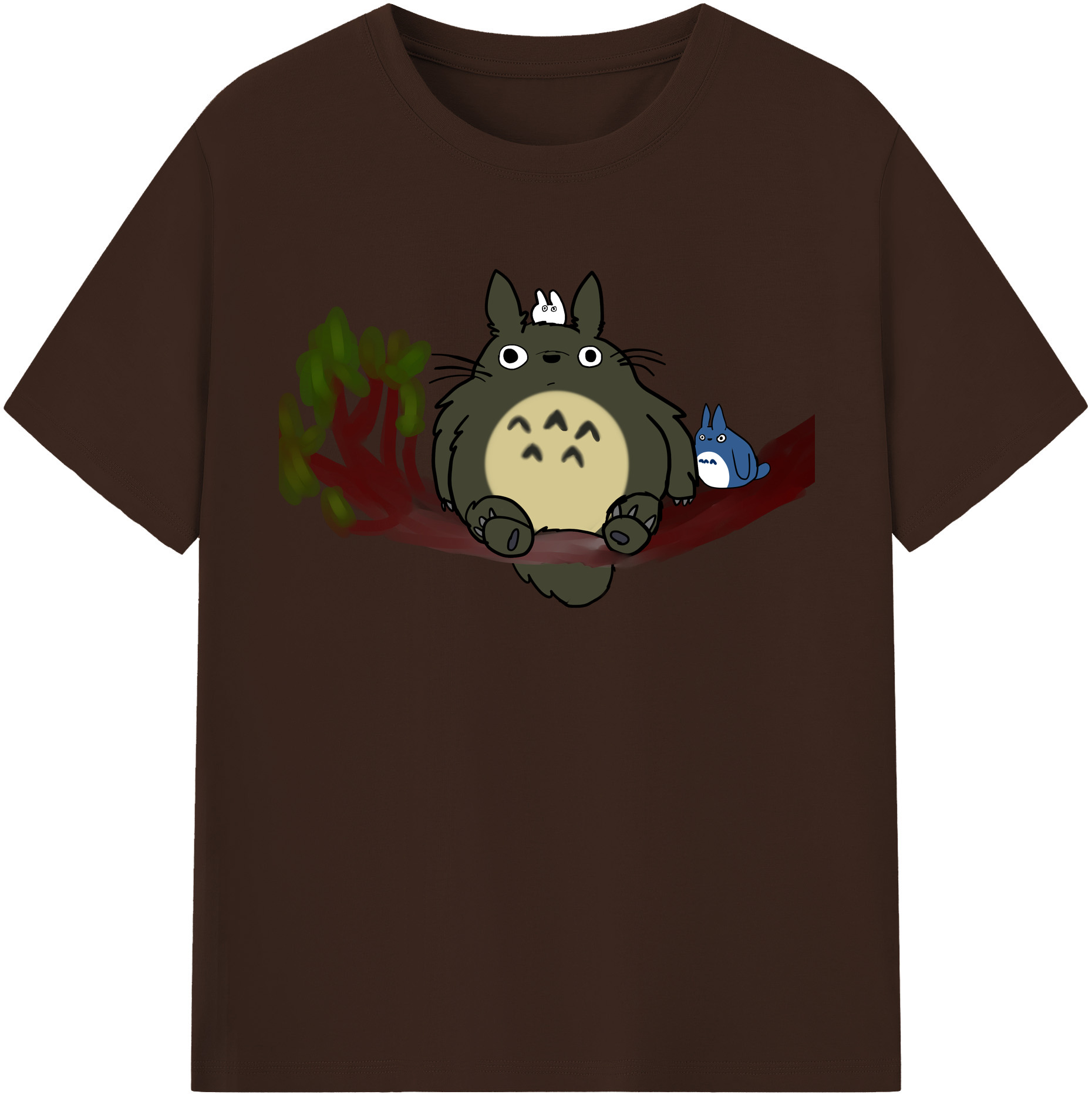 （画像用） となりのトトロ 草壁メイ 草壁サツキ My Neighbor Totoro Satsuki Kusakabe Mei Kusakabe 綿100％半袖Tシャツ（フロントプリント）