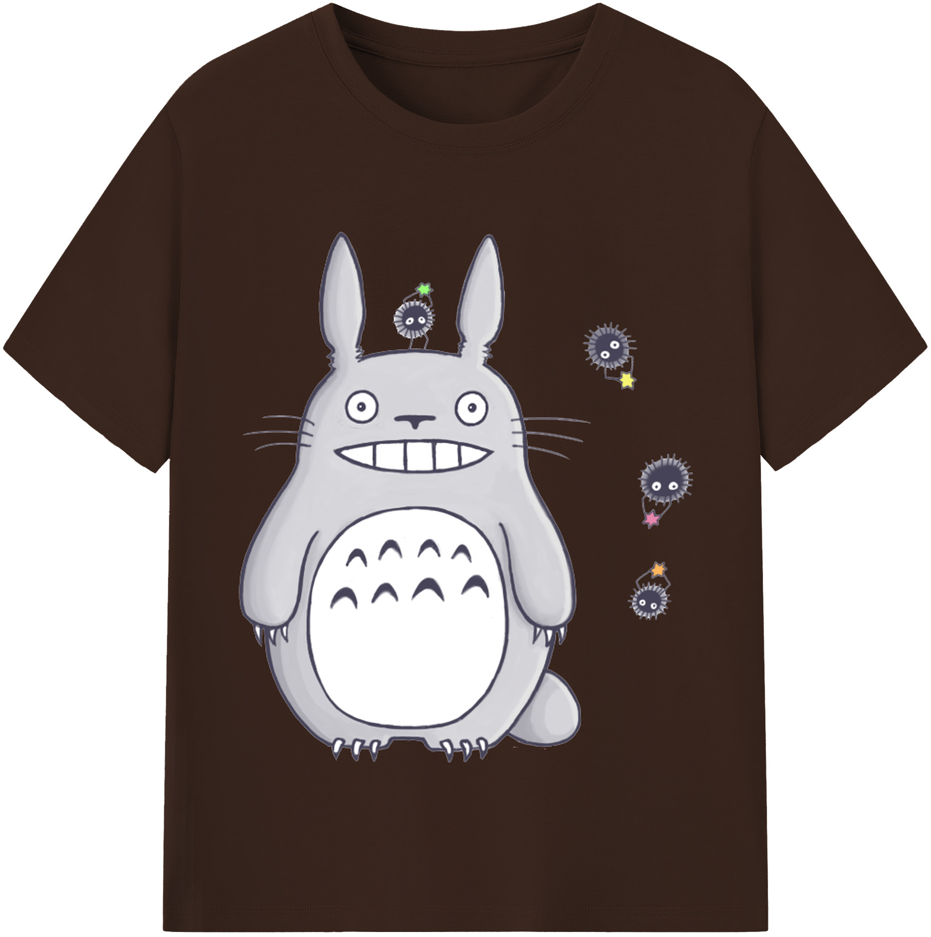 （画像用） となりのトトロ 草壁メイ 草壁サツキ My Neighbor Totoro Satsuki Kusakabe Mei Kusakabe 綿100％半袖Tシャツ（フロントプリント）
