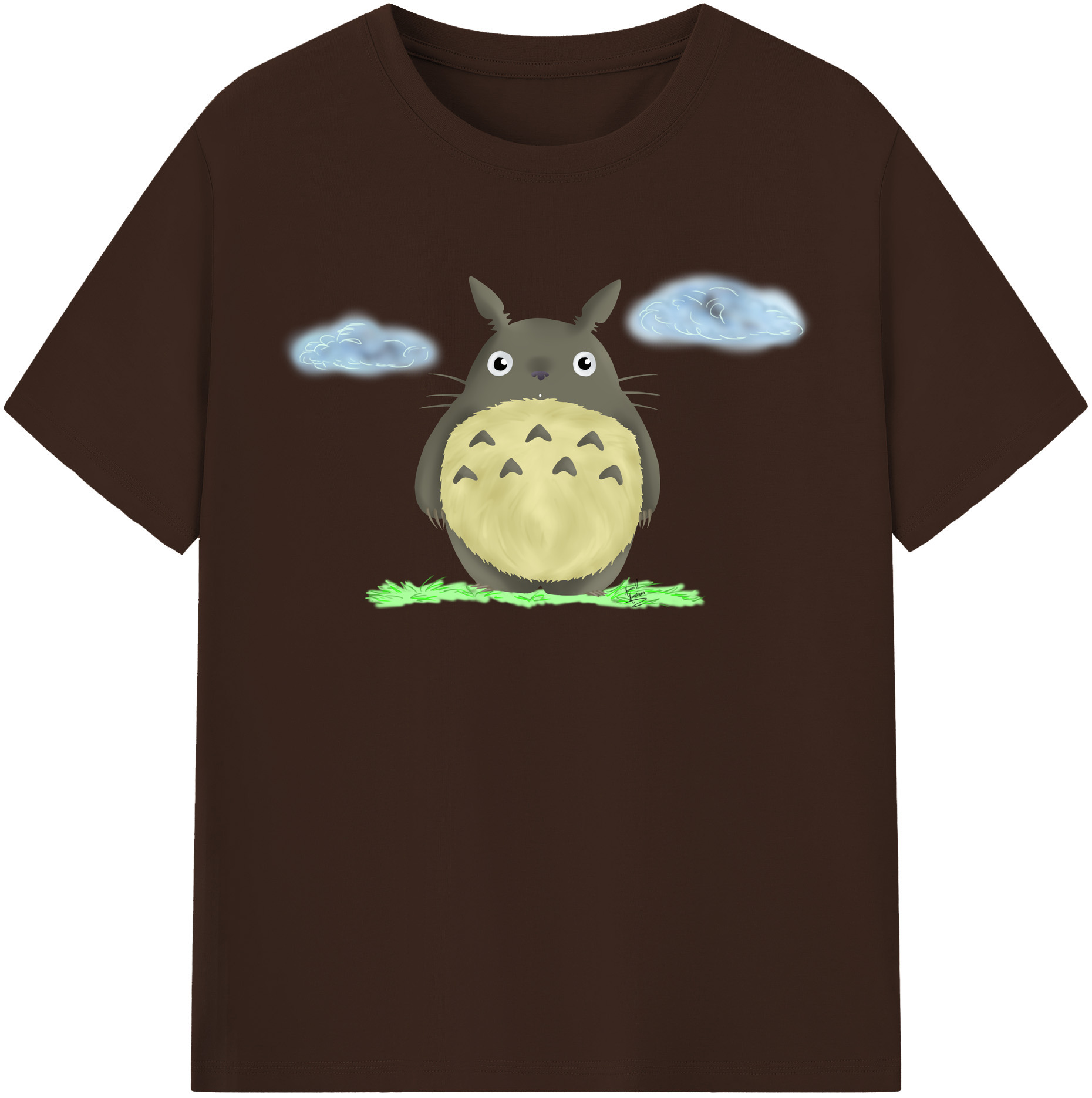 （画像用） となりのトトロ 草壁メイ 草壁サツキ My Neighbor Totoro Satsuki Kusakabe Mei Kusakabe 綿100％半袖Tシャツ（フロントプリント）