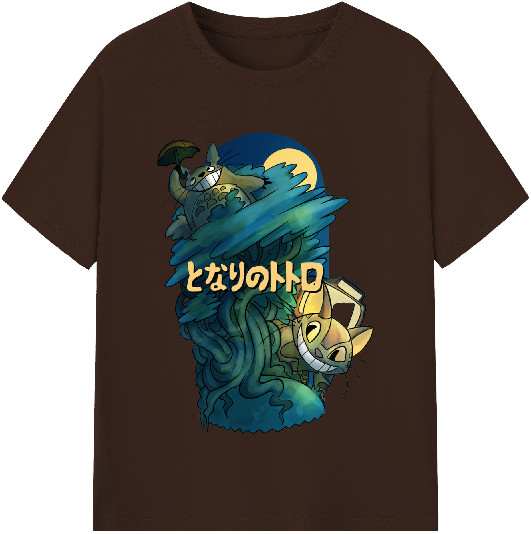 （画像用） となりのトトロ 草壁メイ 草壁サツキ My Neighbor Totoro Satsuki Kusakabe Mei Kusakabe 綿100％半袖Tシャツ（フロントプリント）