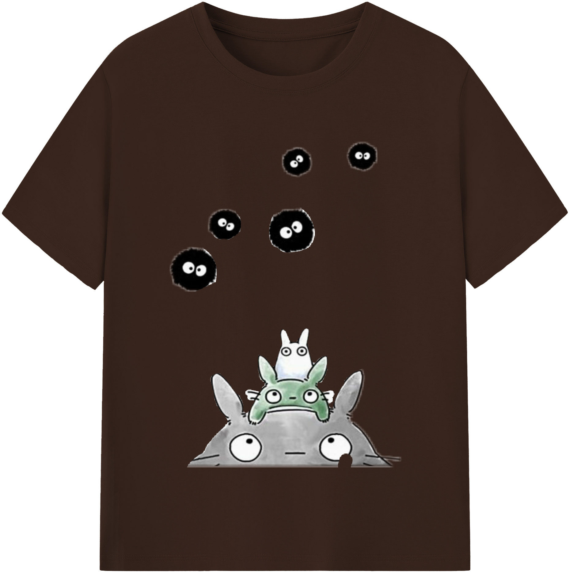 （画像用） となりのトトロ 草壁メイ 草壁サツキ My Neighbor Totoro Satsuki Kusakabe Mei Kusakabe 綿100％半袖Tシャツ（フロントプリント）