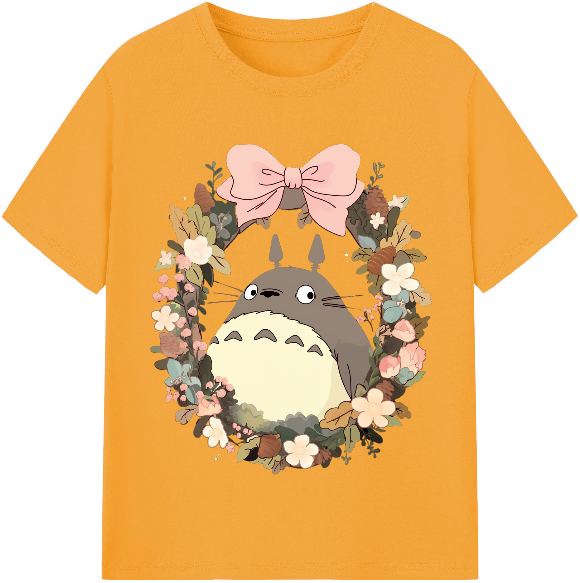 （画像用） となりのトトロ 草壁メイ 草壁サツキ My Neighbor Totoro Satsuki Kusakabe Mei Kusakabe 綿100％半袖Tシャツ（フロントプリント）
