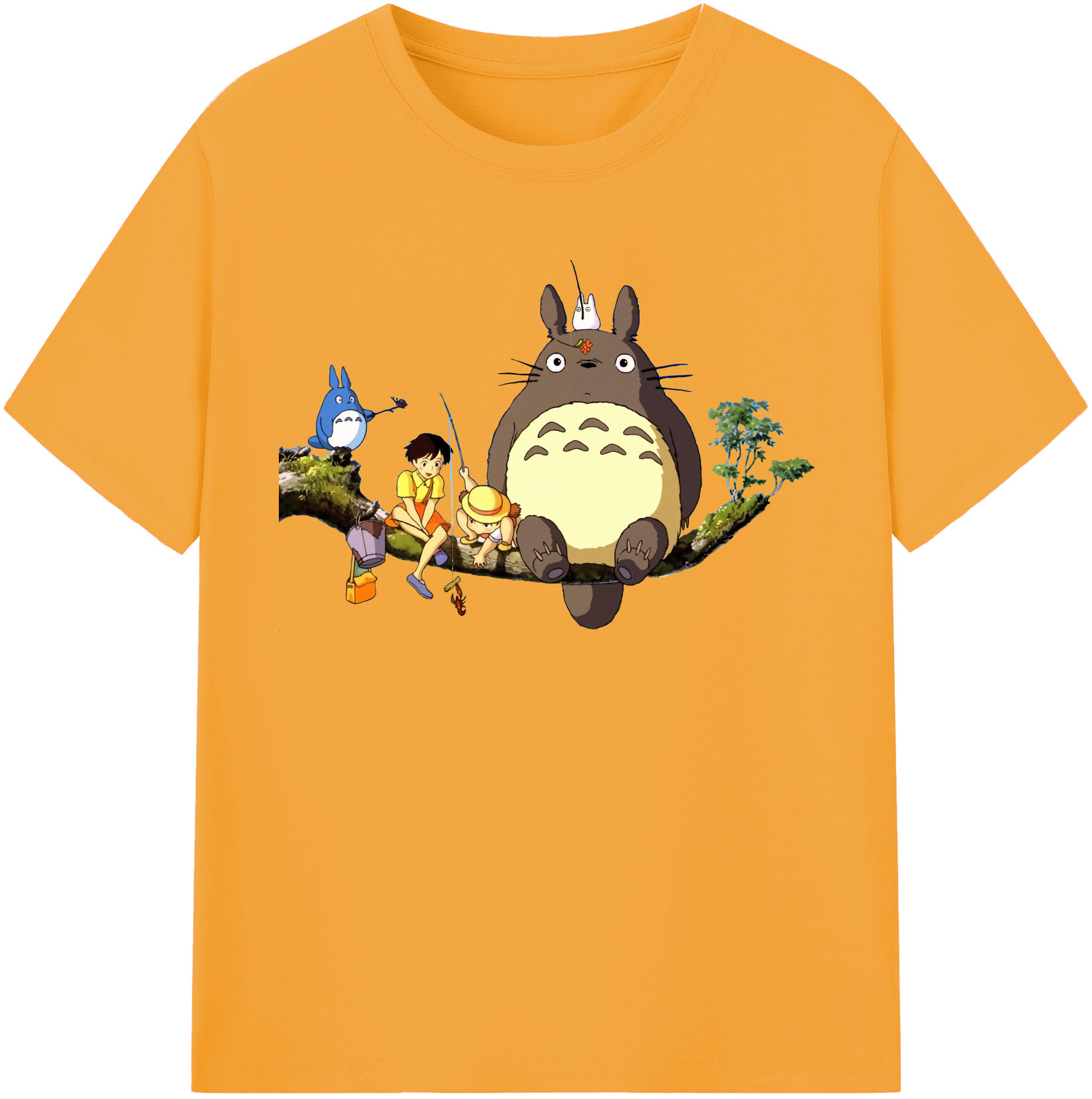 （画像用） となりのトトロ 草壁メイ 草壁サツキ My Neighbor Totoro Satsuki Kusakabe Mei Kusakabe 綿100％半袖Tシャツ（フロントプリント）