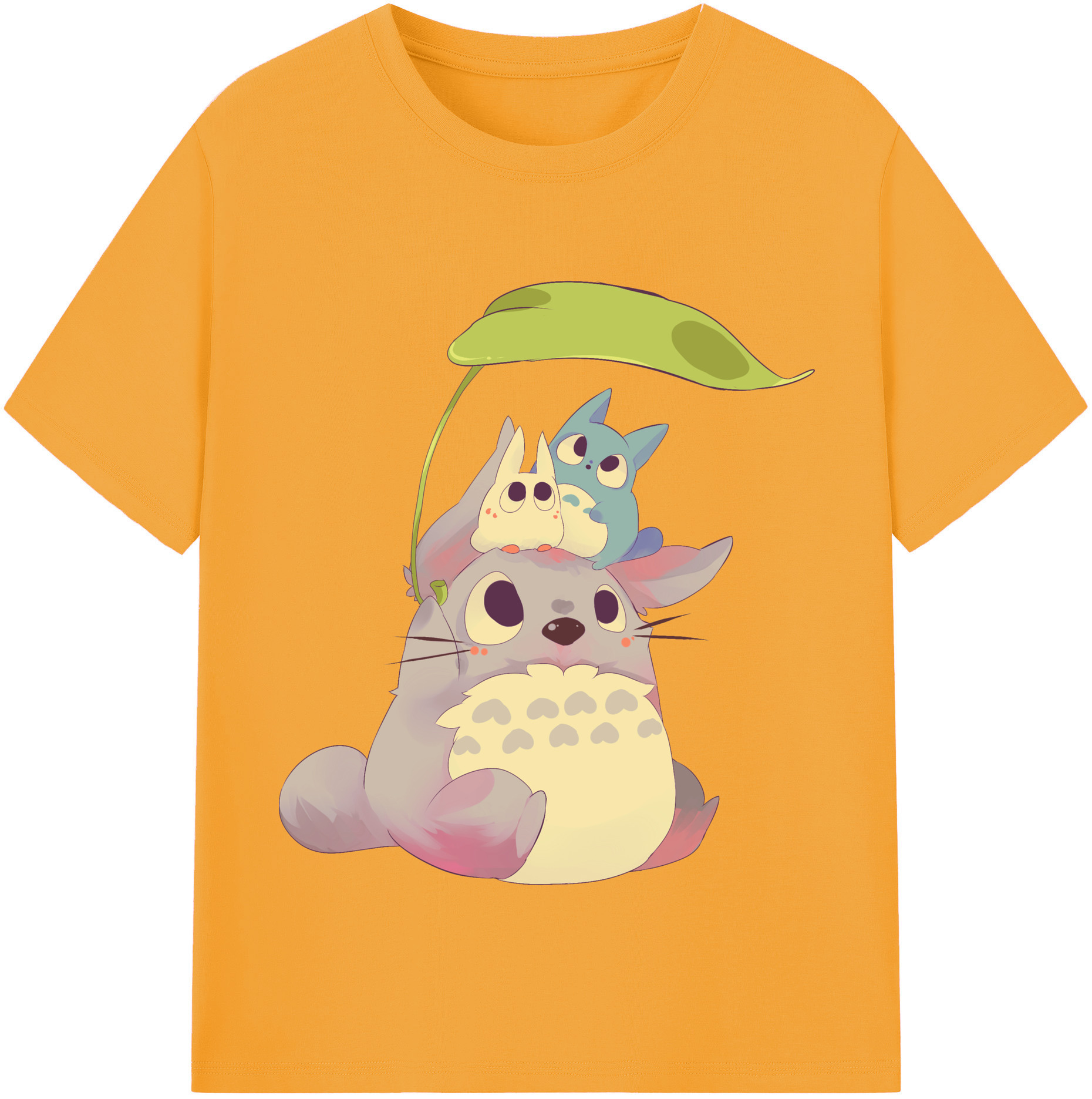 （画像用） となりのトトロ 草壁メイ 草壁サツキ My Neighbor Totoro Satsuki Kusakabe Mei Kusakabe 綿100％半袖Tシャツ（フロントプリント）