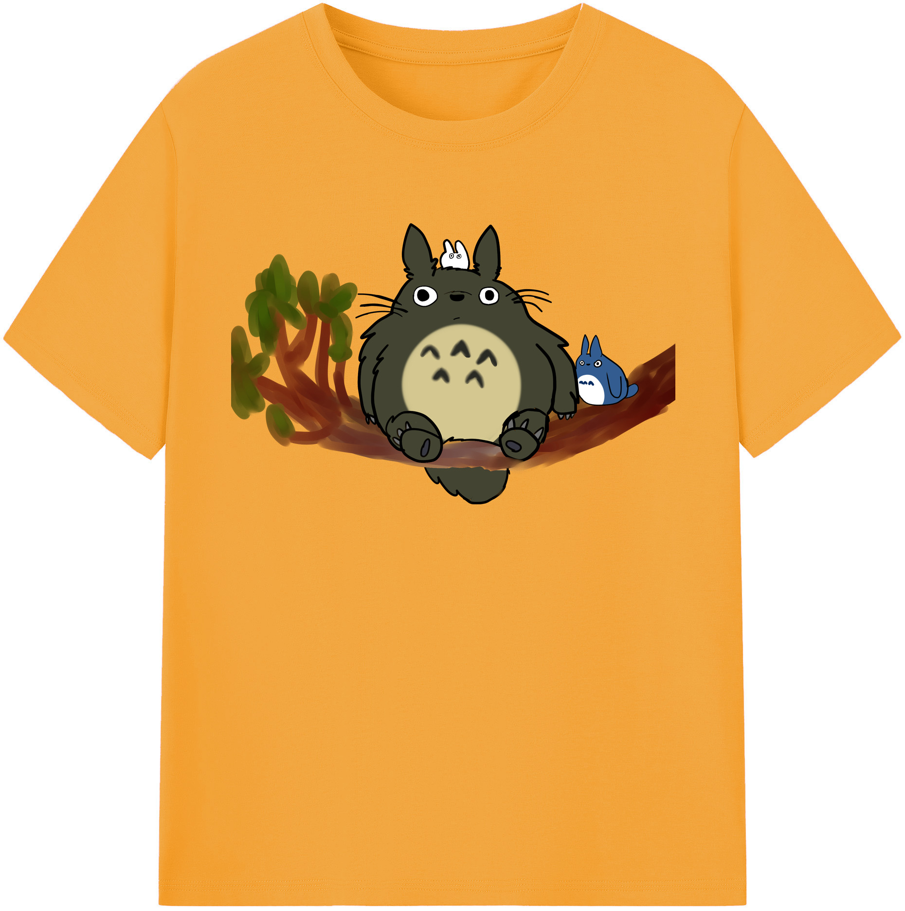 （画像用） となりのトトロ 草壁メイ 草壁サツキ My Neighbor Totoro Satsuki Kusakabe Mei Kusakabe 綿100％半袖Tシャツ（フロントプリント）