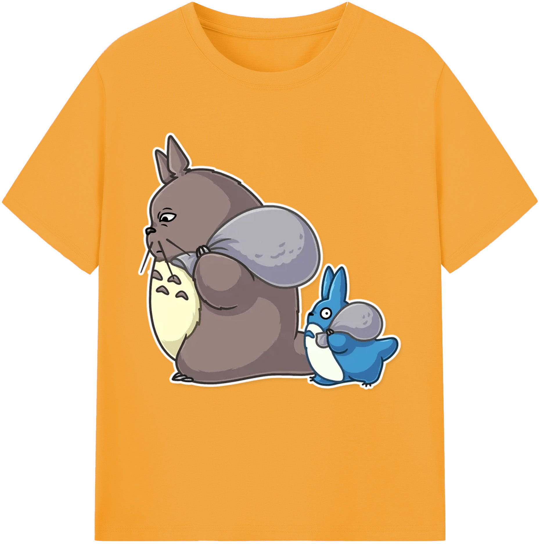（画像用） となりのトトロ 草壁メイ 草壁サツキ My Neighbor Totoro Satsuki Kusakabe Mei Kusakabe 綿100％半袖Tシャツ（フロントプリント）