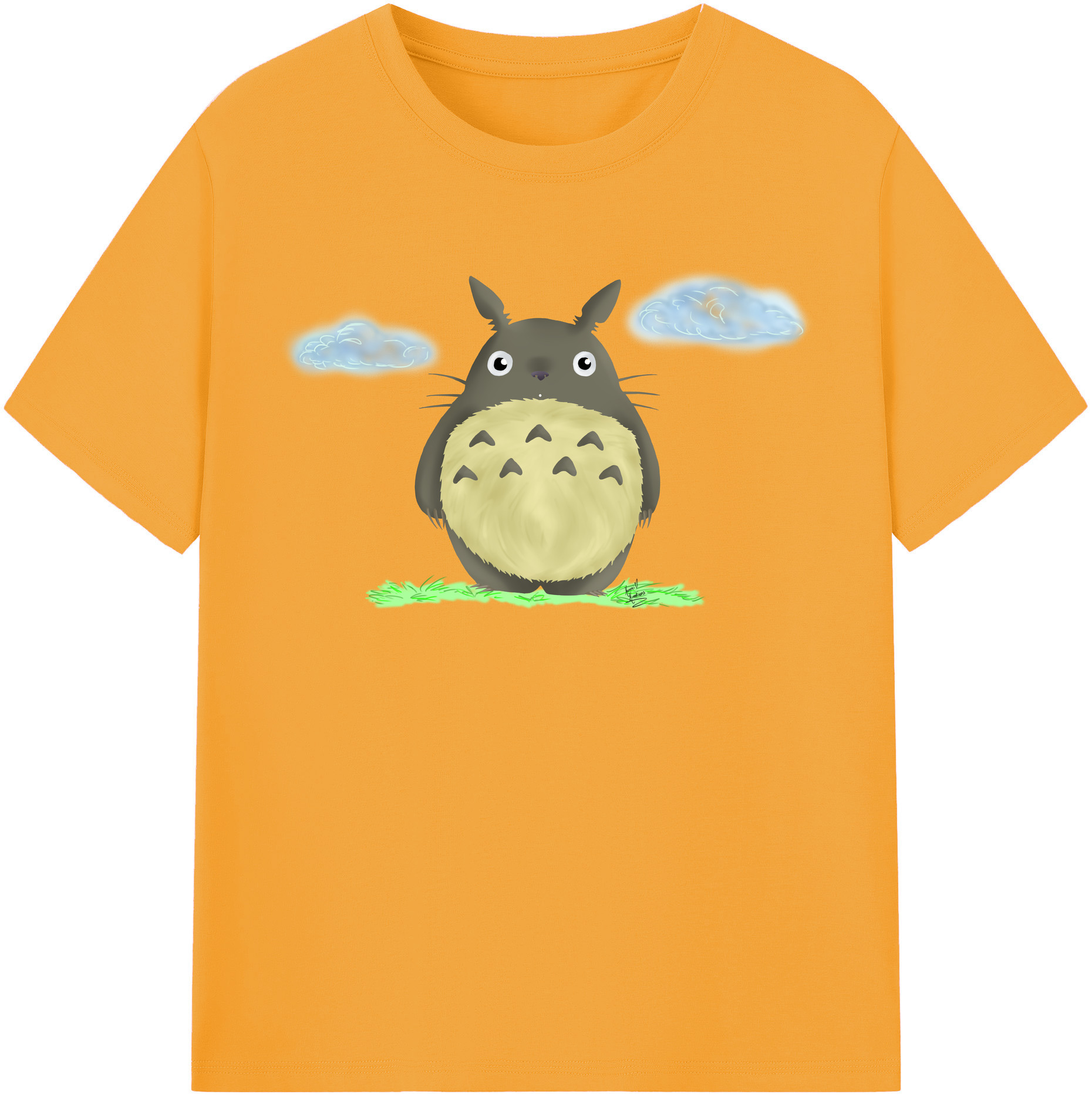 （画像用） となりのトトロ 草壁メイ 草壁サツキ My Neighbor Totoro Satsuki Kusakabe Mei Kusakabe 綿100％半袖Tシャツ（フロントプリント）