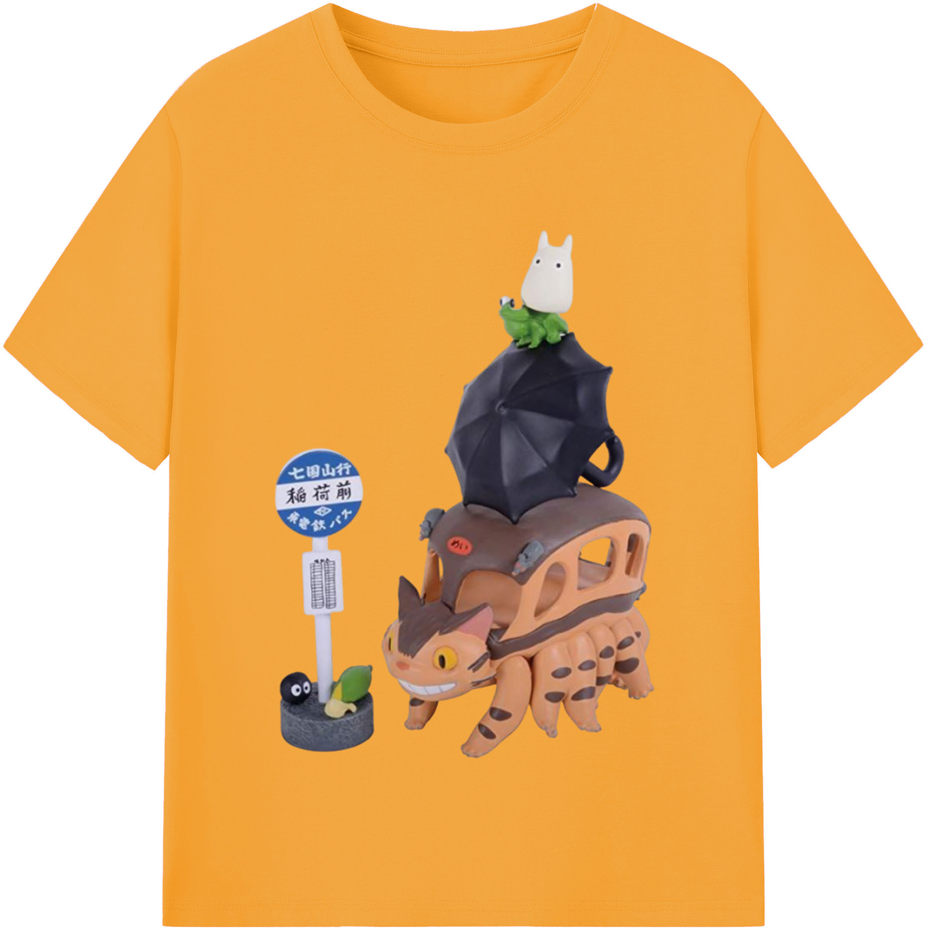 （画像用） となりのトトロ 草壁メイ 草壁サツキ My Neighbor Totoro Satsuki Kusakabe Mei Kusakabe 綿100％半袖Tシャツ（フロントプリント）