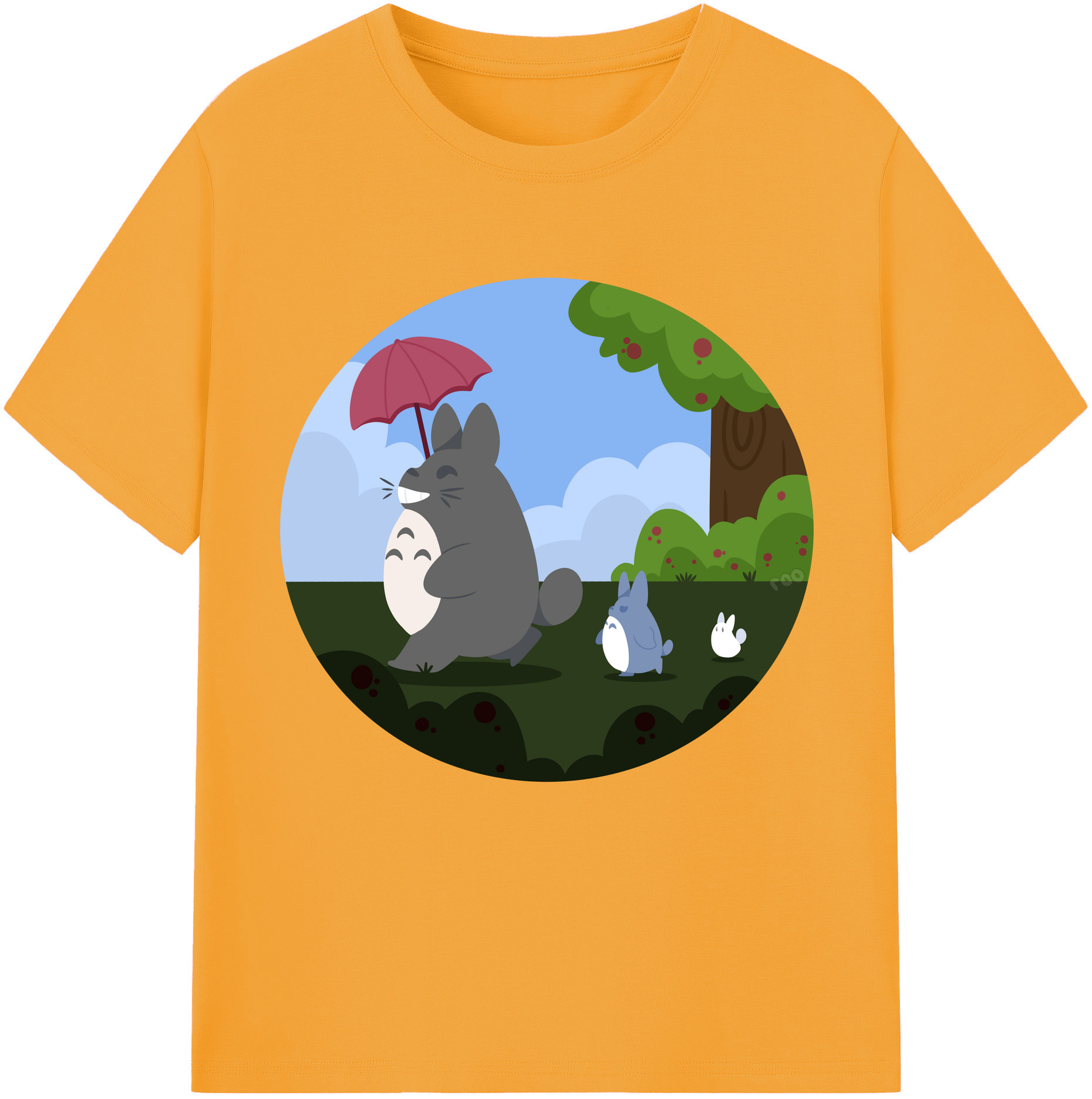 （画像用） となりのトトロ 草壁メイ 草壁サツキ My Neighbor Totoro Satsuki Kusakabe Mei Kusakabe 綿100％半袖Tシャツ（フロントプリント）
