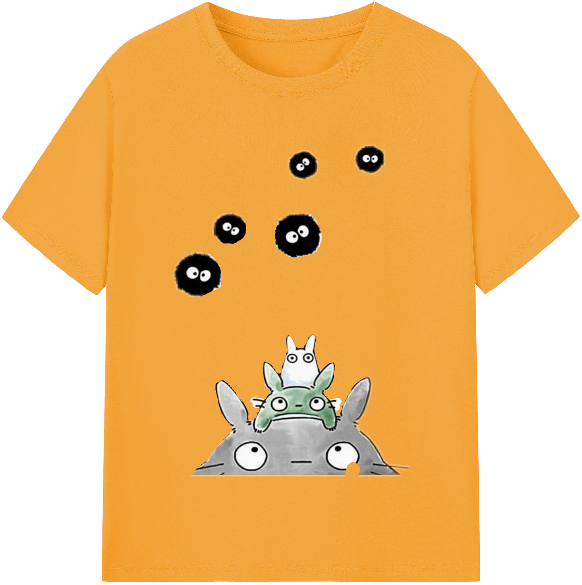 （画像用） となりのトトロ 草壁メイ 草壁サツキ My Neighbor Totoro Satsuki Kusakabe Mei Kusakabe 綿100％半袖Tシャツ（フロントプリント）