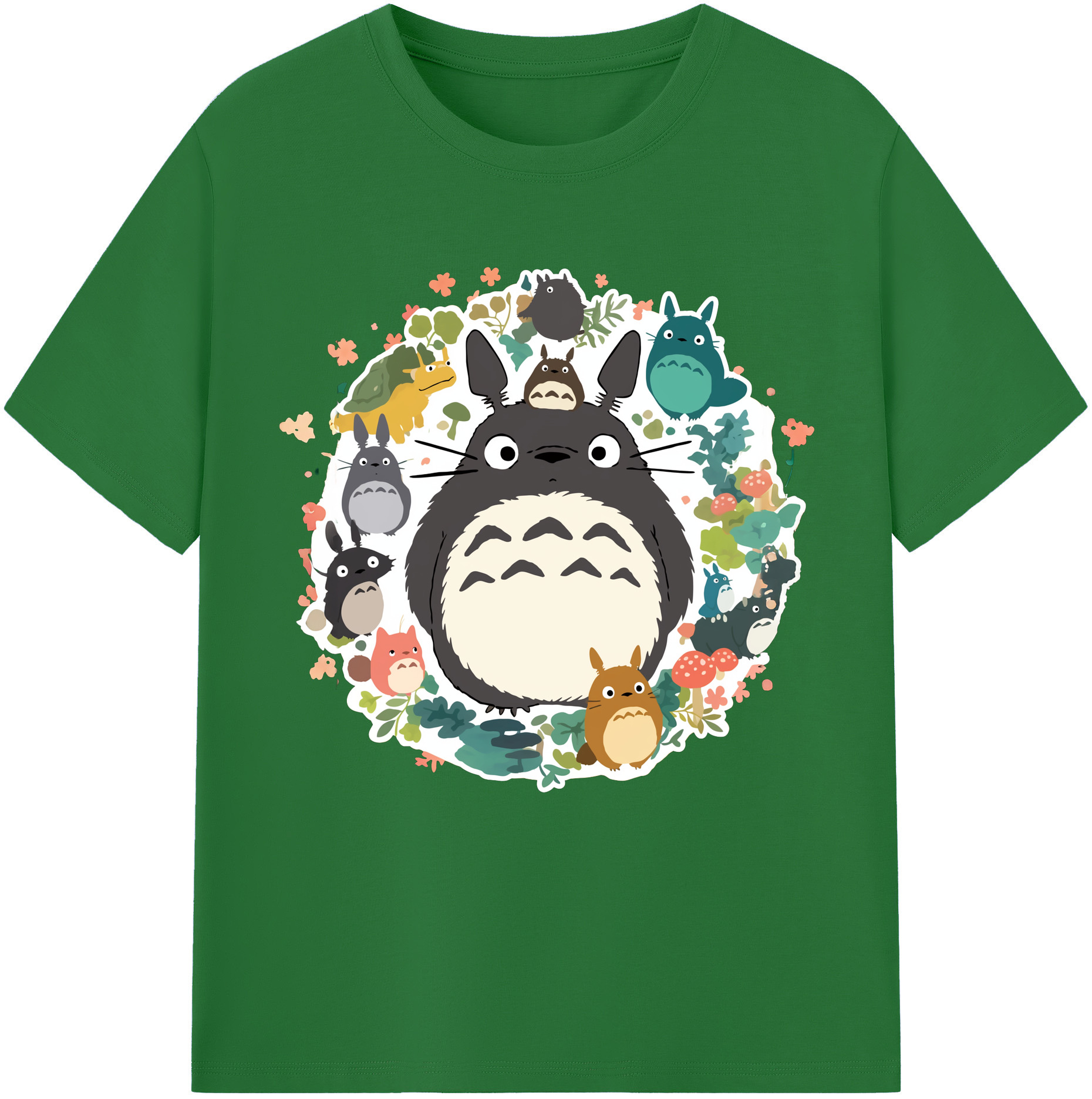 （画像用） となりのトトロ 草壁メイ 草壁サツキ My Neighbor Totoro Satsuki Kusakabe Mei Kusakabe 綿100％半袖Tシャツ（フロントプリント）