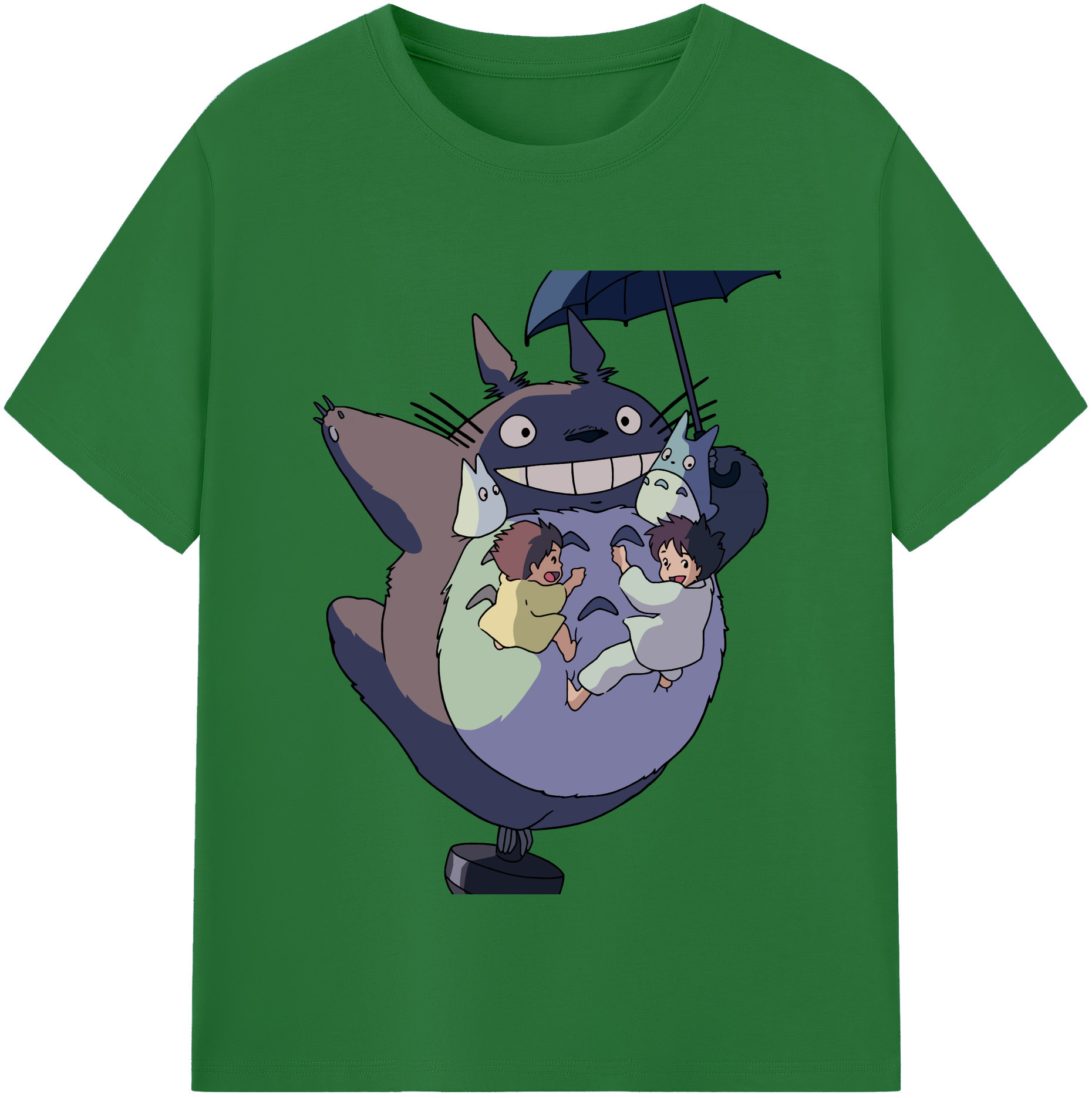 （画像用） となりのトトロ 草壁メイ 草壁サツキ My Neighbor Totoro Satsuki Kusakabe Mei Kusakabe 綿100％半袖Tシャツ（フロントプリント）