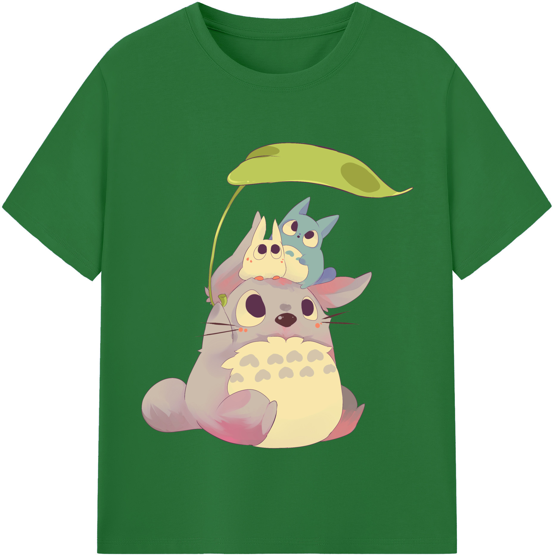 （画像用） となりのトトロ 草壁メイ 草壁サツキ My Neighbor Totoro Satsuki Kusakabe Mei Kusakabe 綿100％半袖Tシャツ（フロントプリント）