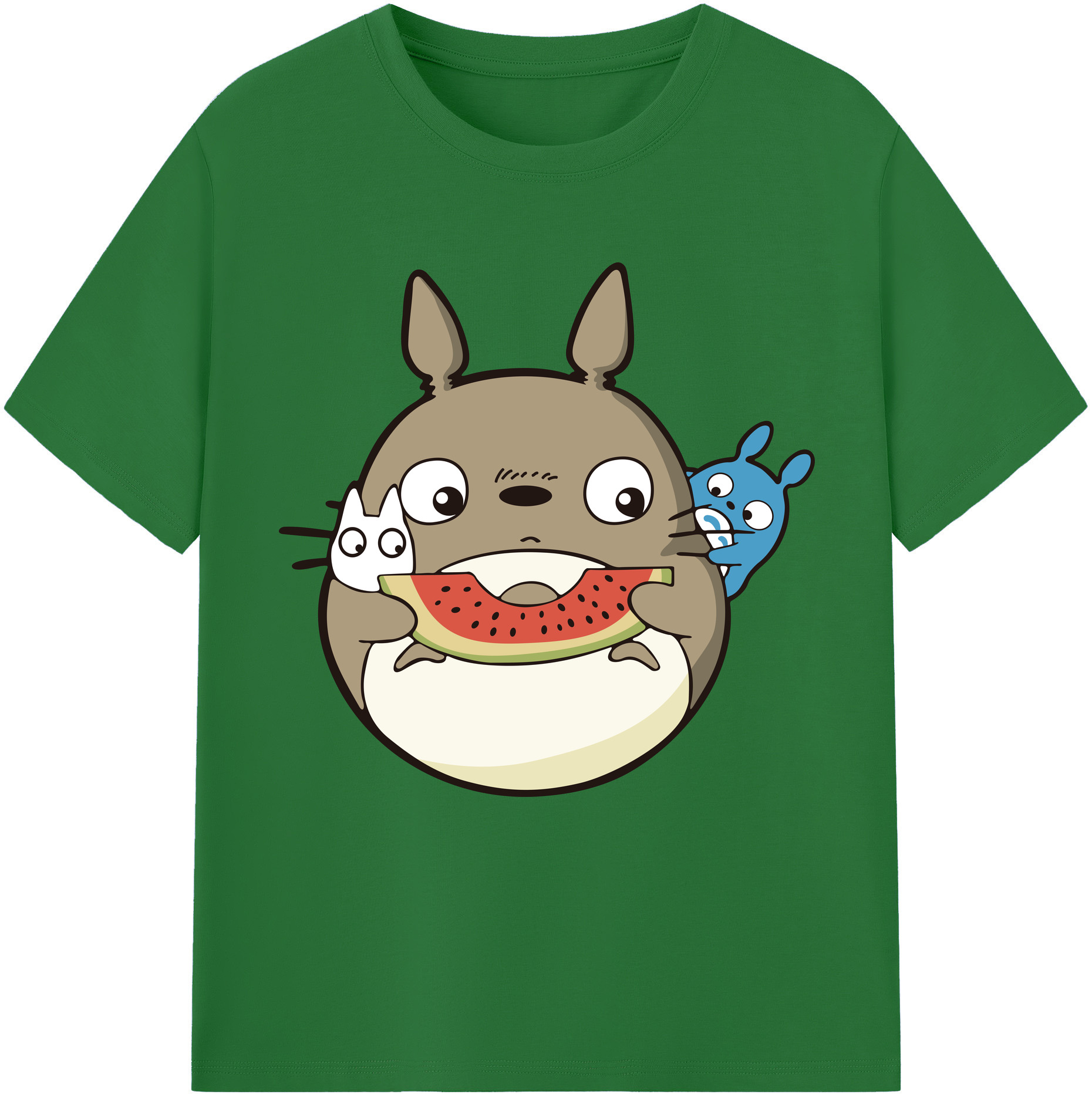 （画像用） となりのトトロ 草壁メイ 草壁サツキ My Neighbor Totoro Satsuki Kusakabe Mei Kusakabe 綿100％半袖Tシャツ（フロントプリント）