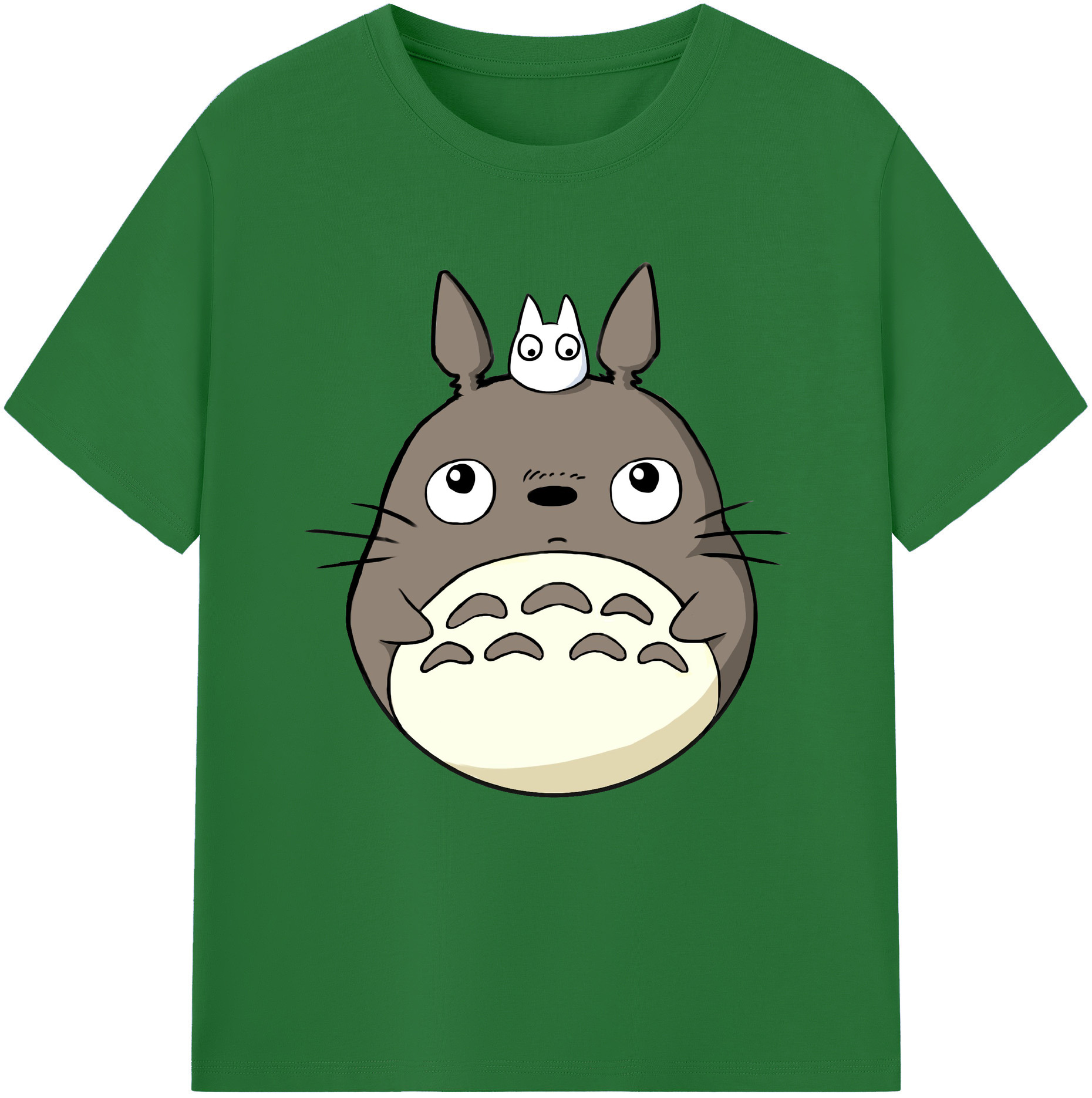 （画像用） となりのトトロ 草壁メイ 草壁サツキ My Neighbor Totoro Satsuki Kusakabe Mei Kusakabe 綿100％半袖Tシャツ（フロントプリント）