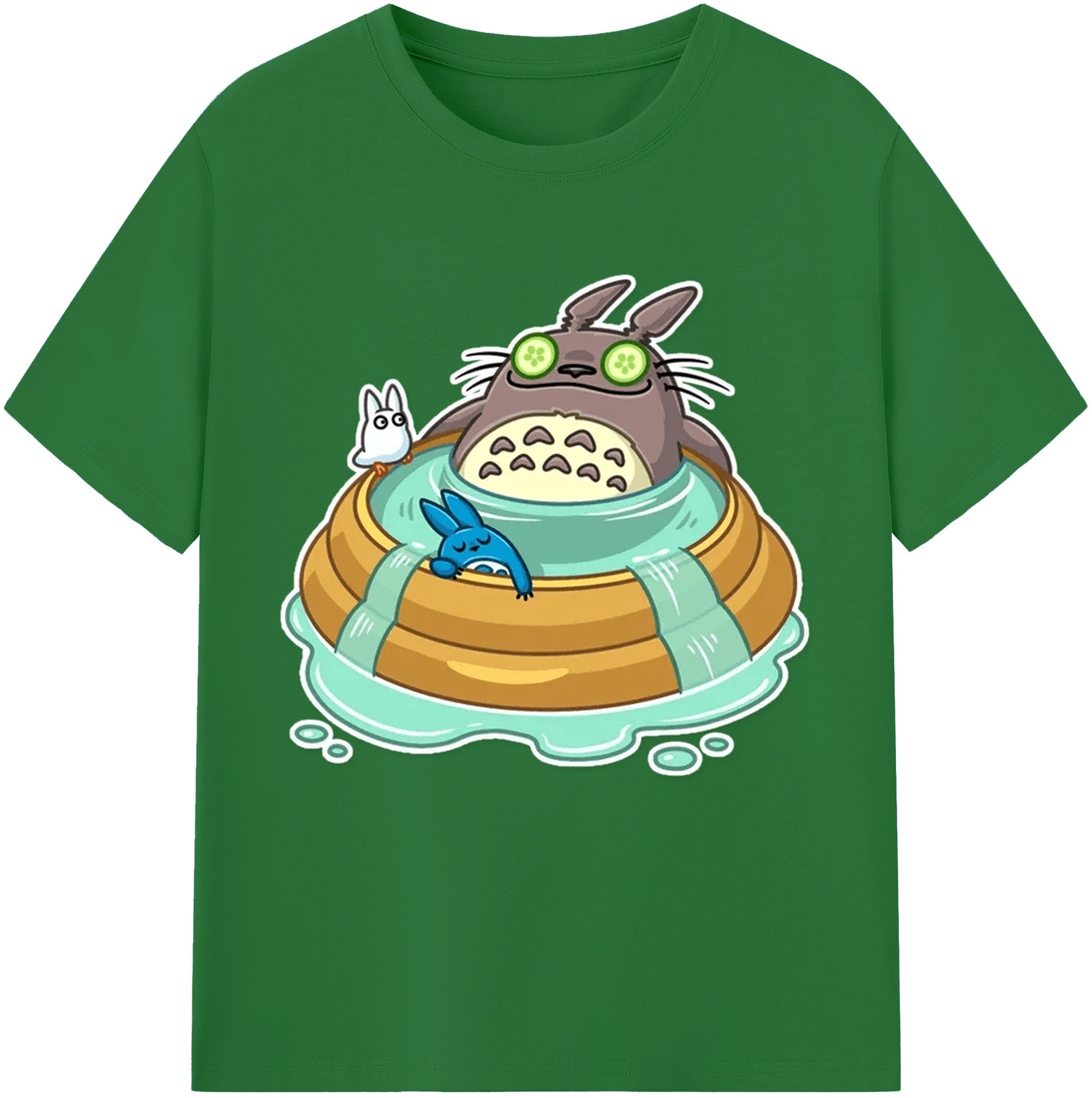 （画像用） となりのトトロ 草壁メイ 草壁サツキ My Neighbor Totoro Satsuki Kusakabe Mei Kusakabe 綿100％半袖Tシャツ（フロントプリント）