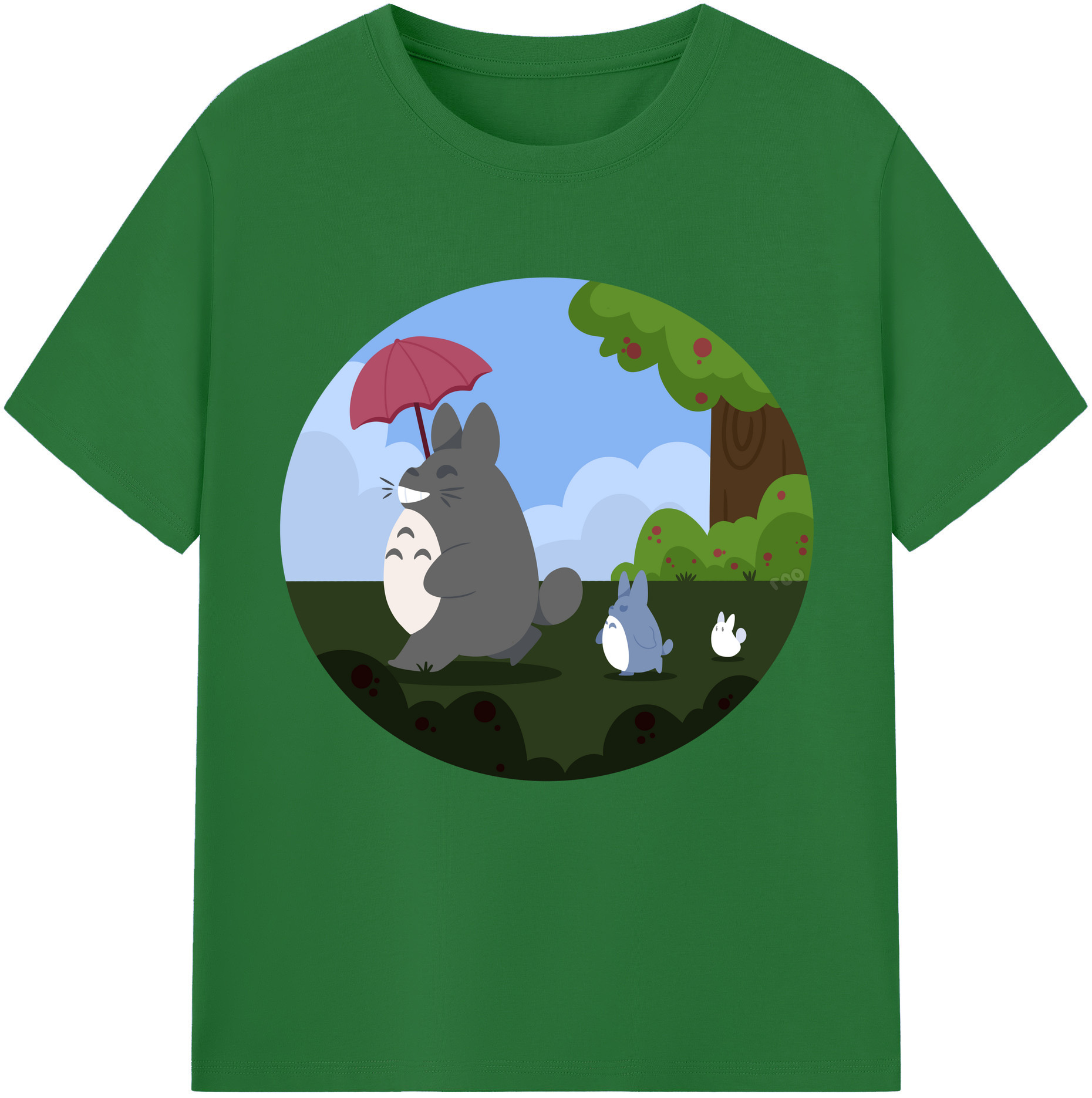 （画像用） となりのトトロ 草壁メイ 草壁サツキ My Neighbor Totoro Satsuki Kusakabe Mei Kusakabe 綿100％半袖Tシャツ（フロントプリント）