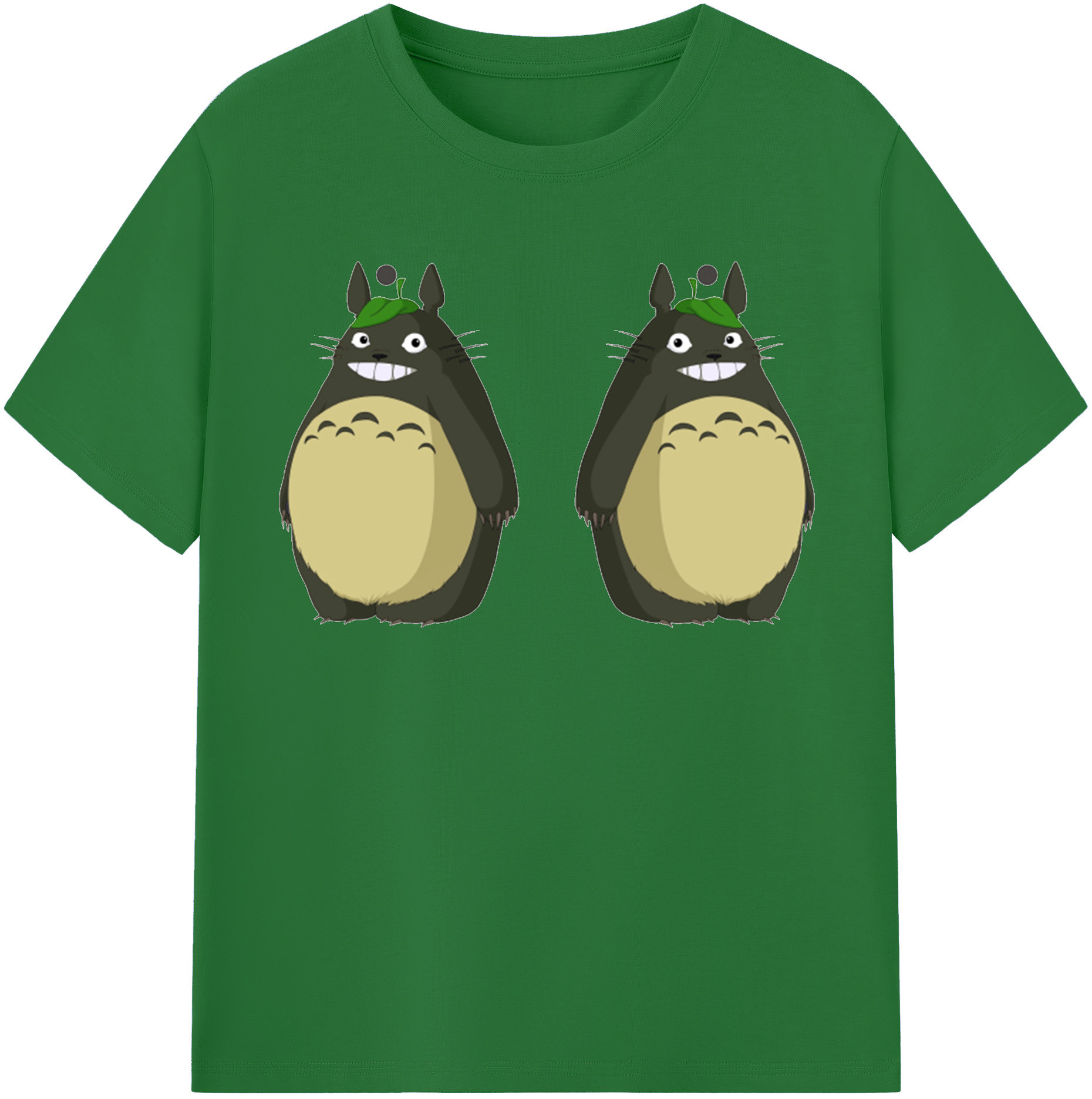 （画像用） となりのトトロ 草壁メイ 草壁サツキ My Neighbor Totoro Satsuki Kusakabe Mei Kusakabe 綿100％半袖Tシャツ（フロントプリント）