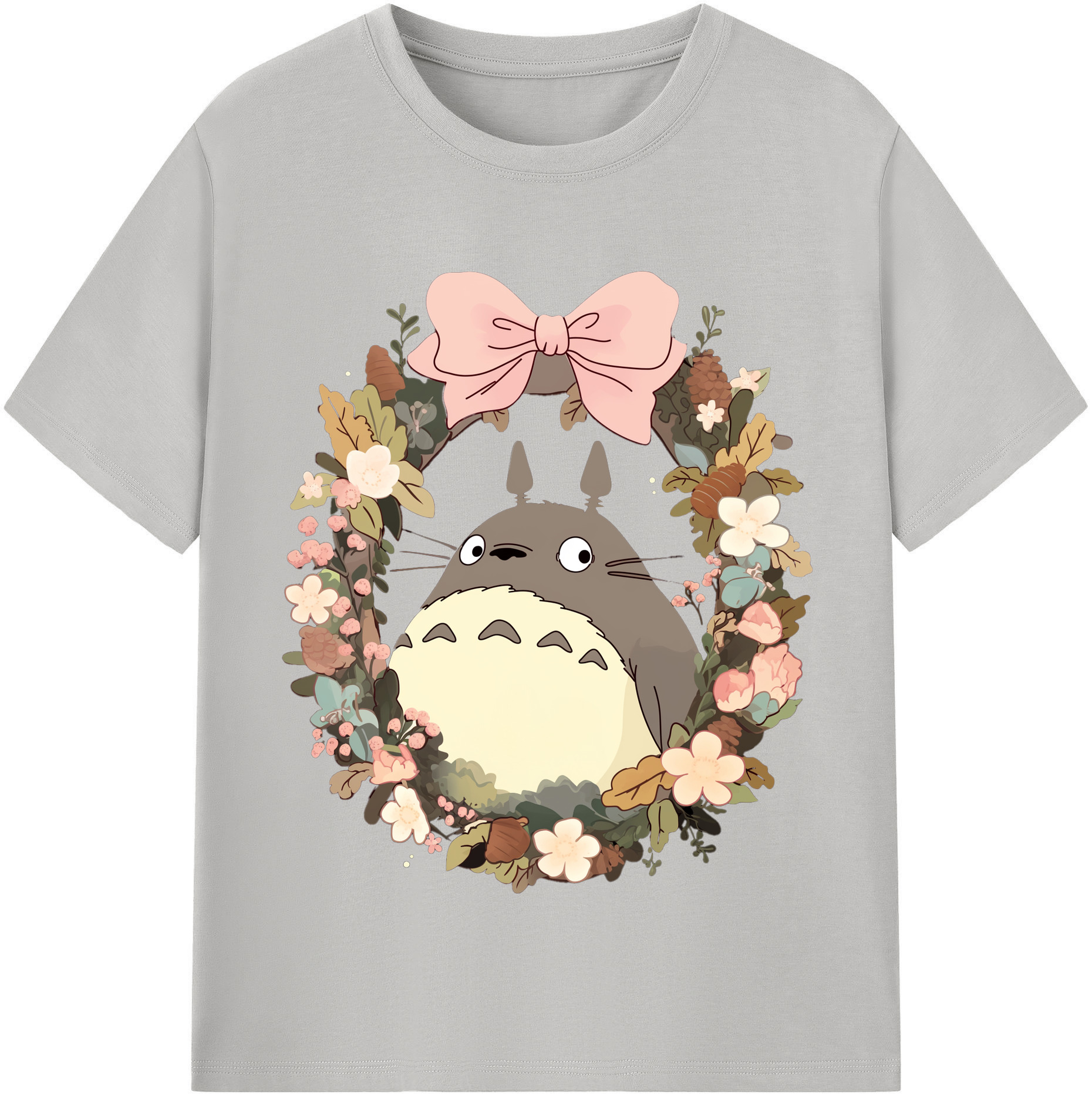（画像用） となりのトトロ 草壁メイ 草壁サツキ My Neighbor Totoro Satsuki Kusakabe Mei Kusakabe 綿100％半袖Tシャツ（フロントプリント）