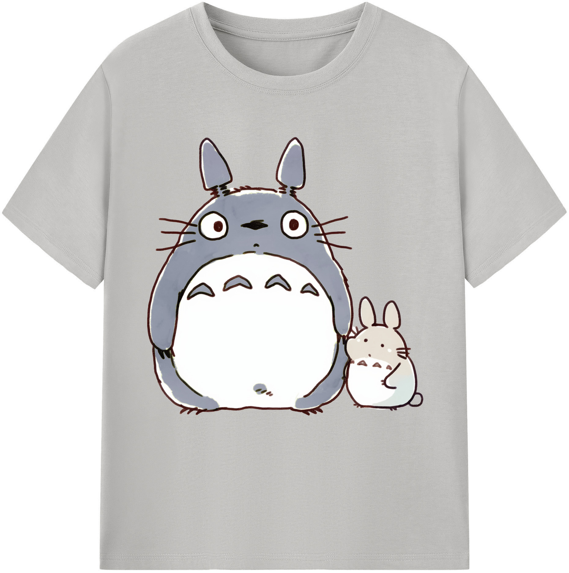 （画像用） となりのトトロ 草壁メイ 草壁サツキ My Neighbor Totoro Satsuki Kusakabe Mei Kusakabe 綿100％半袖Tシャツ（フロントプリント）