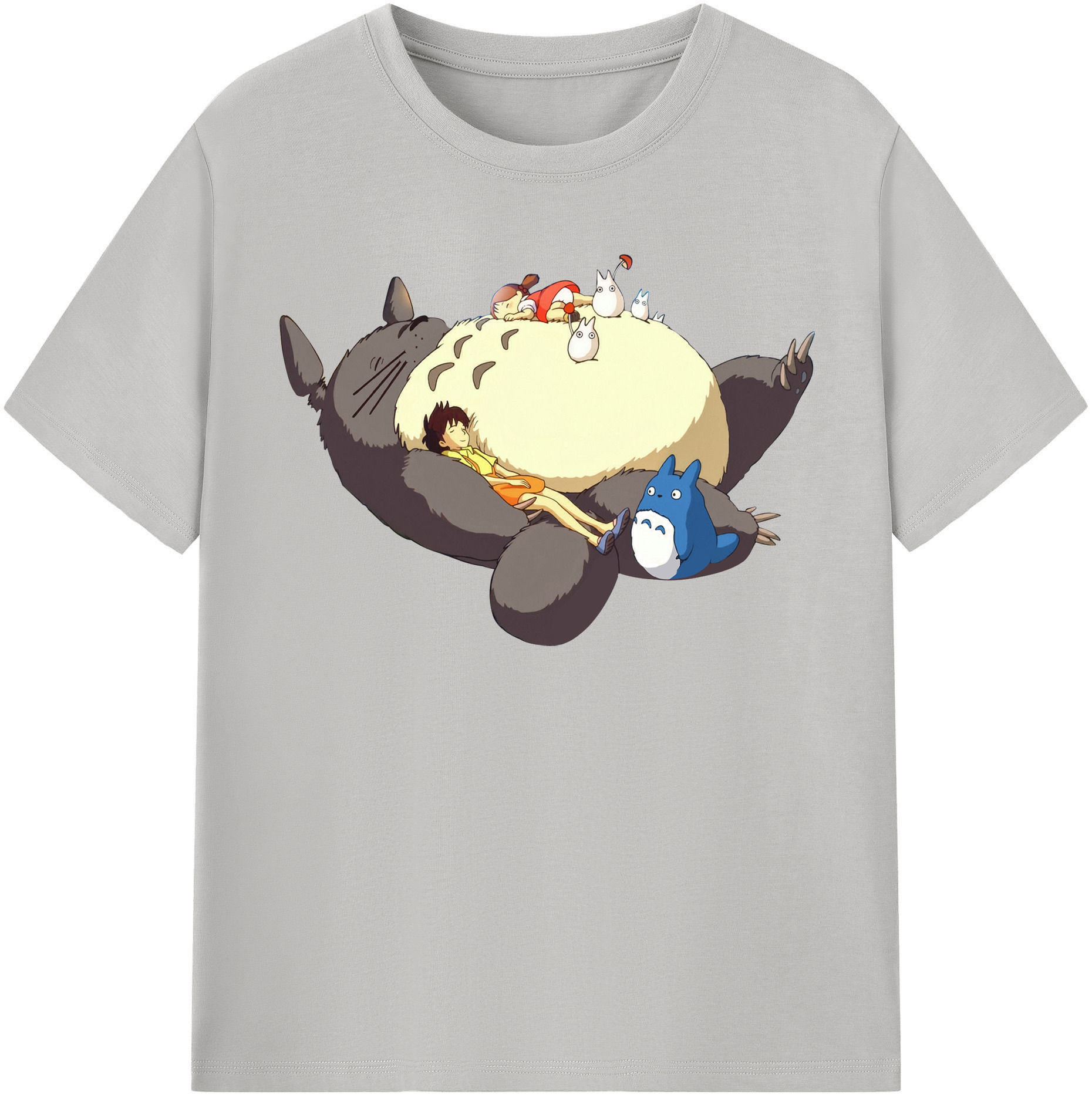 （画像用） となりのトトロ 草壁メイ 草壁サツキ My Neighbor Totoro Satsuki Kusakabe Mei Kusakabe 綿100％半袖Tシャツ（フロントプリント）