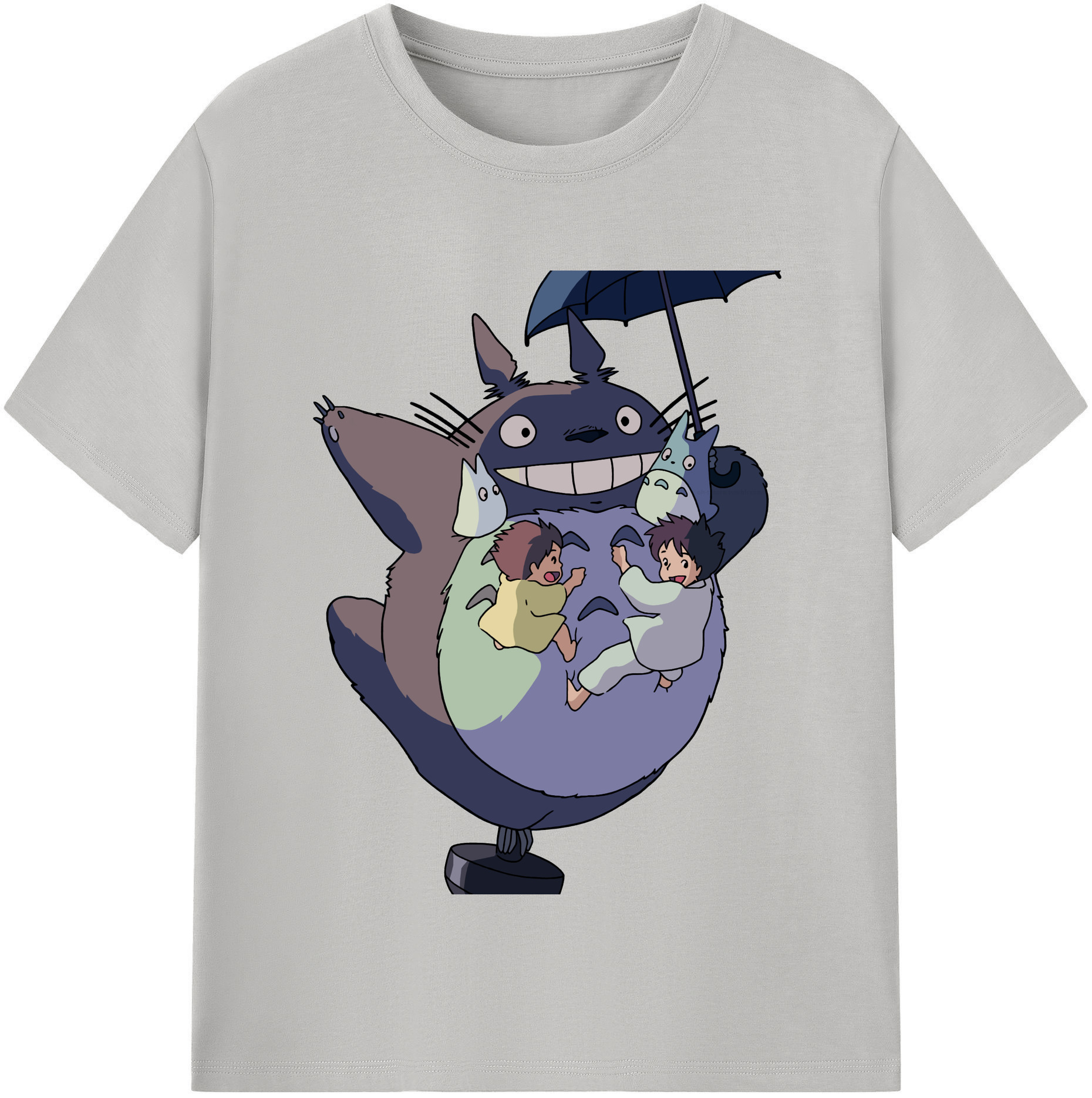 （画像用） となりのトトロ 草壁メイ 草壁サツキ My Neighbor Totoro Satsuki Kusakabe Mei Kusakabe 綿100％半袖Tシャツ（フロントプリント）