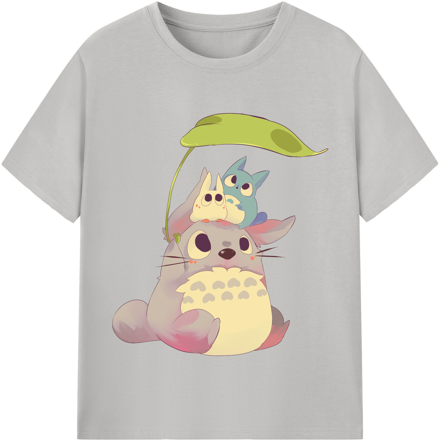 （画像用） となりのトトロ 草壁メイ 草壁サツキ My Neighbor Totoro Satsuki Kusakabe Mei Kusakabe 綿100％半袖Tシャツ（フロントプリント）